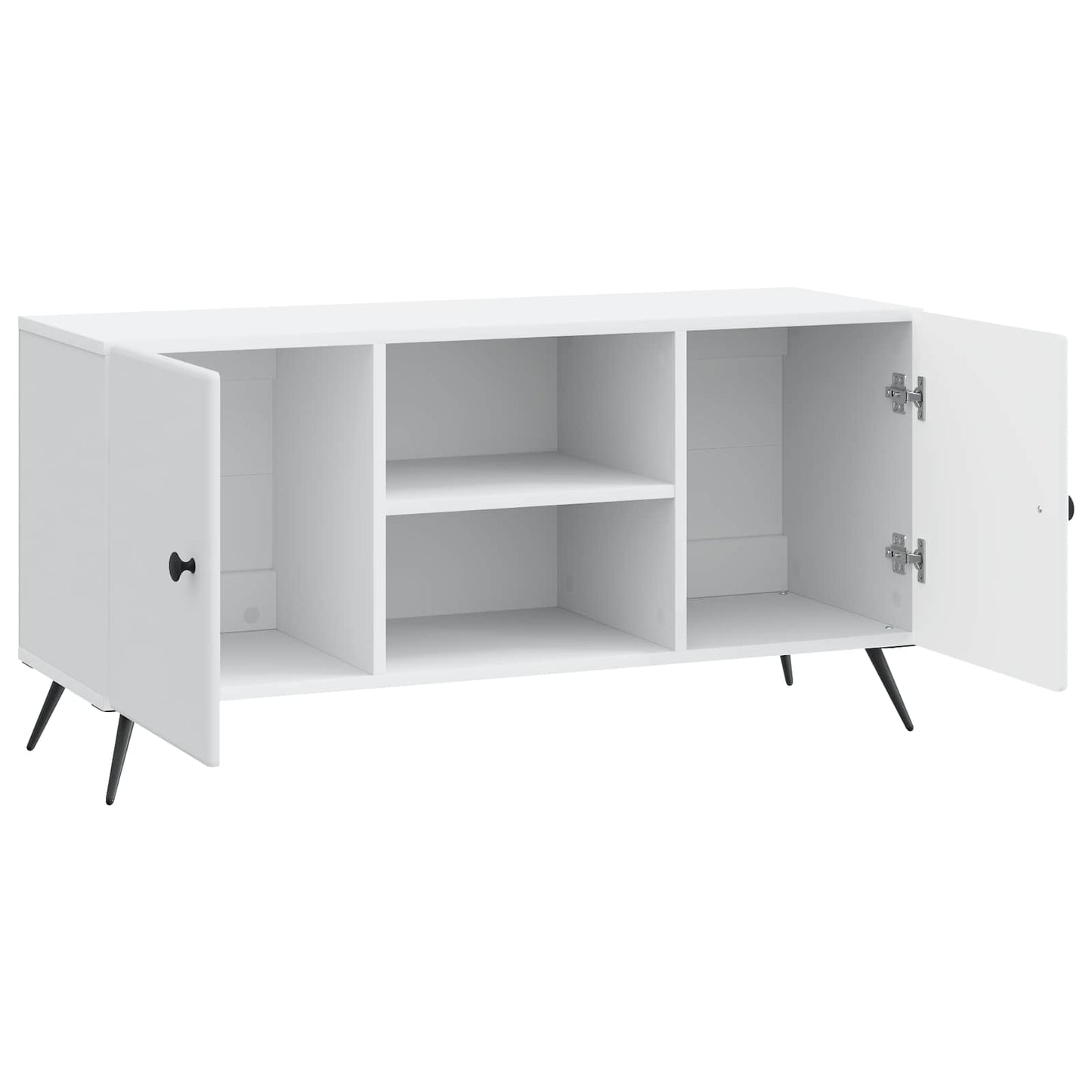 vidaXL Ντουλάπι TV Λευκό 102 x 34,5 x 50 εκ. Επεξεργασμένο Ξύλο