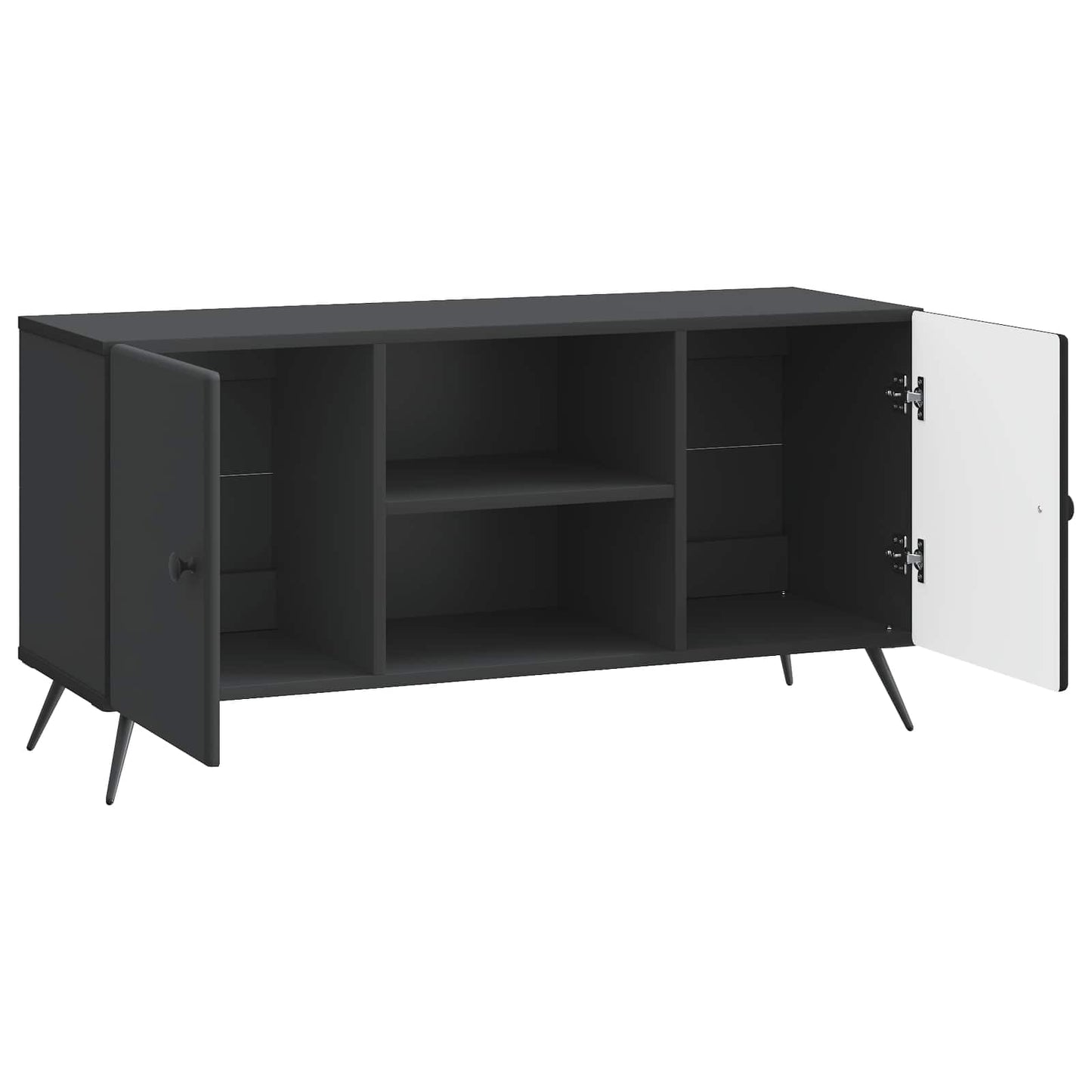 vidaXL Ντουλάπι TV Μαύρο 102 x 34,5 x 50 εκ. Επεξεργασμένο Ξύλο