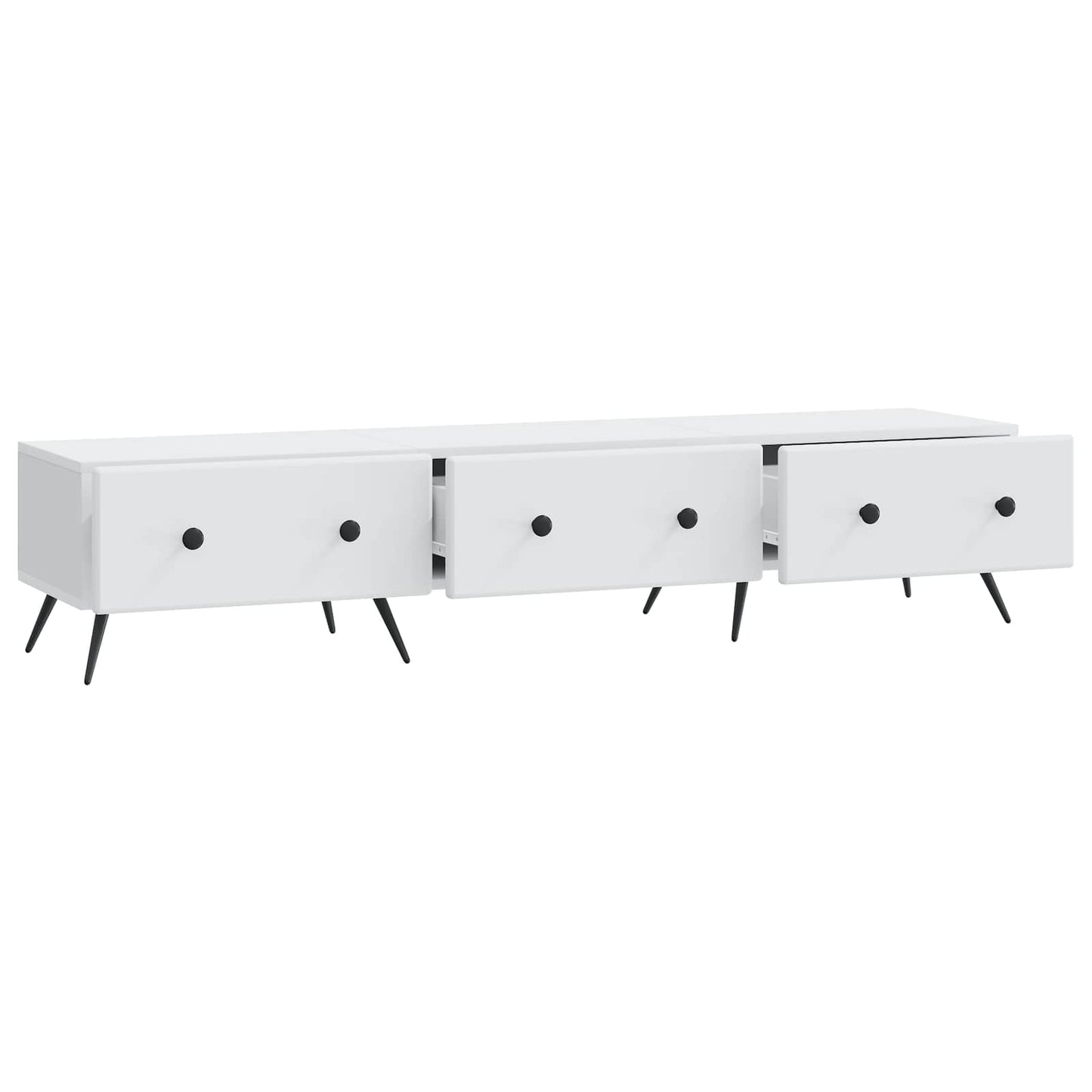 vidaXL Ντουλάπι TV Λευκό 147 x 34,5 x 30 εκ Επεξεργασμένο Ξύλο
