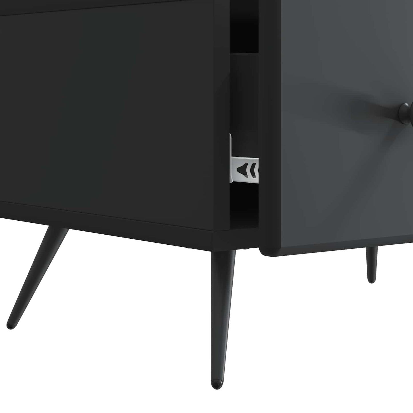 vidaXL Ντουλάπι TV Μαύρο 147 x 34,5 x 30 εκ Επεξεργασμένο Ξύλο