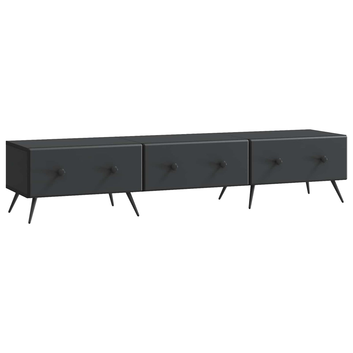 vidaXL Ντουλάπι TV Μαύρο 147 x 34,5 x 30 εκ Επεξεργασμένο Ξύλο