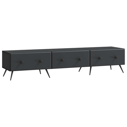vidaXL Ντουλάπι TV Μαύρο 147 x 34,5 x 30 εκ Επεξεργασμένο Ξύλο