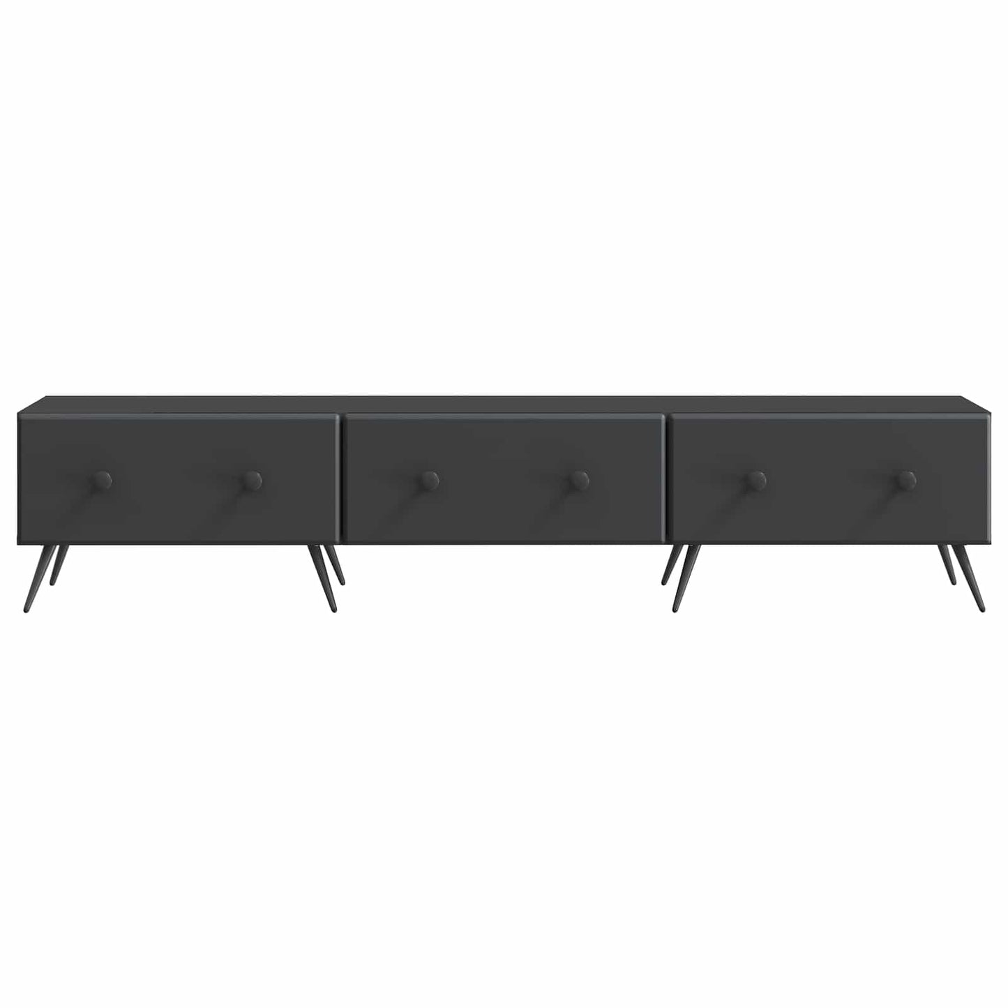 vidaXL Ντουλάπι TV Μαύρο 147 x 34,5 x 30 εκ Επεξεργασμένο Ξύλο
