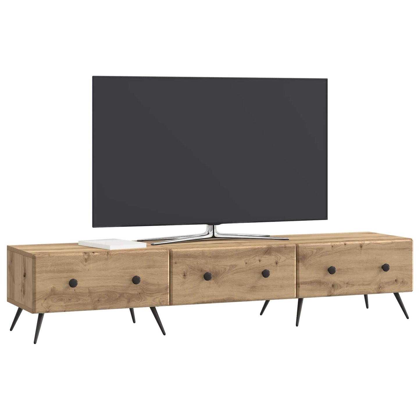 vidaXL Ντουλάπι TV Artisan Δρυς 147 x 34,5 x 30 εκ Επεξεργασμένο Ξύλο