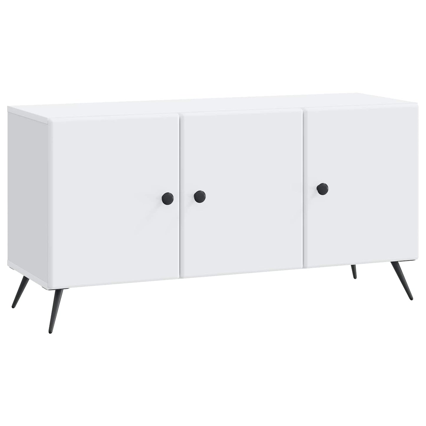 vidaXL Ντουλάπι TV Λευκό 99 x 34,5 x 50 εκ. Επεξεργασμένο Ξύλο