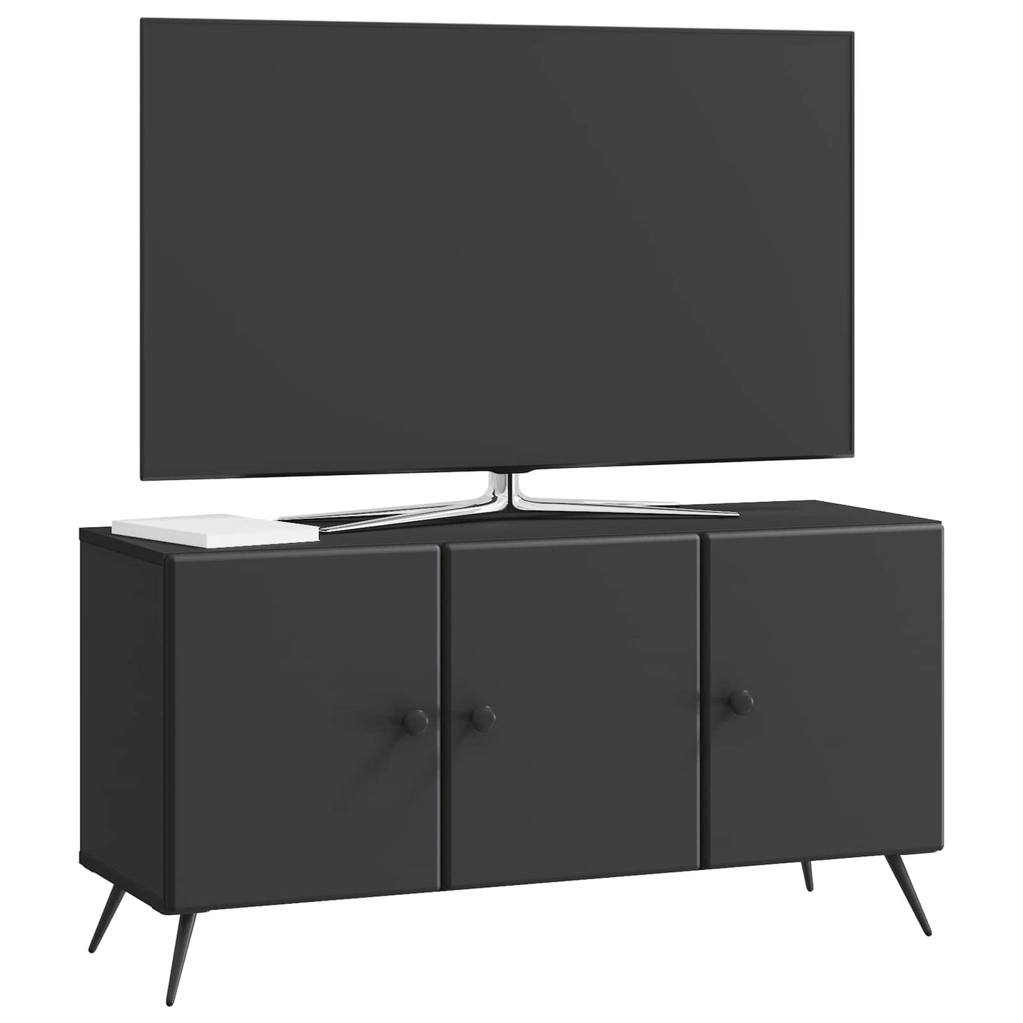 vidaXL Ντουλάπι TV Μαύρο 99 x 34,5 x 50 εκ. Επεξεργασμένο Ξύλο