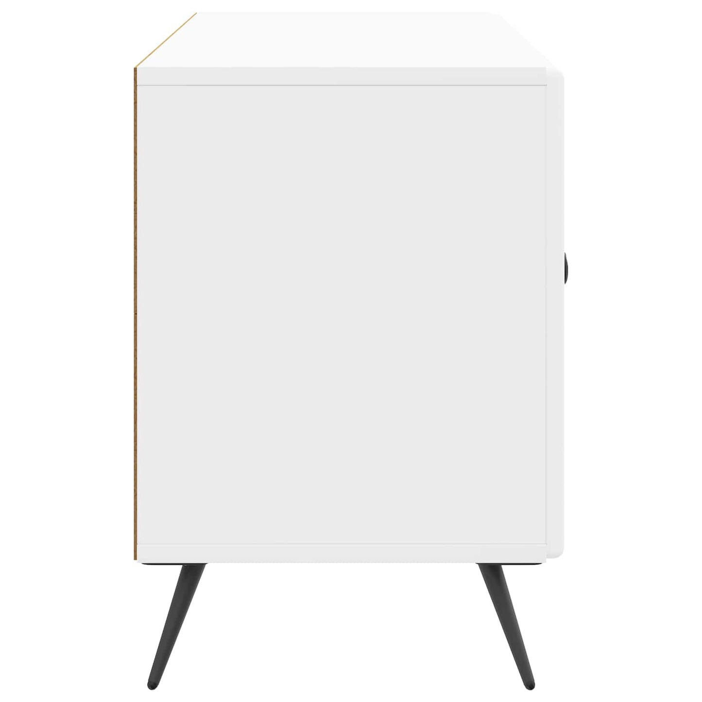vidaXL Ντουλάπι TV Γυαλιστερό Λευκό 99 x 34,5 x 50 εκ.