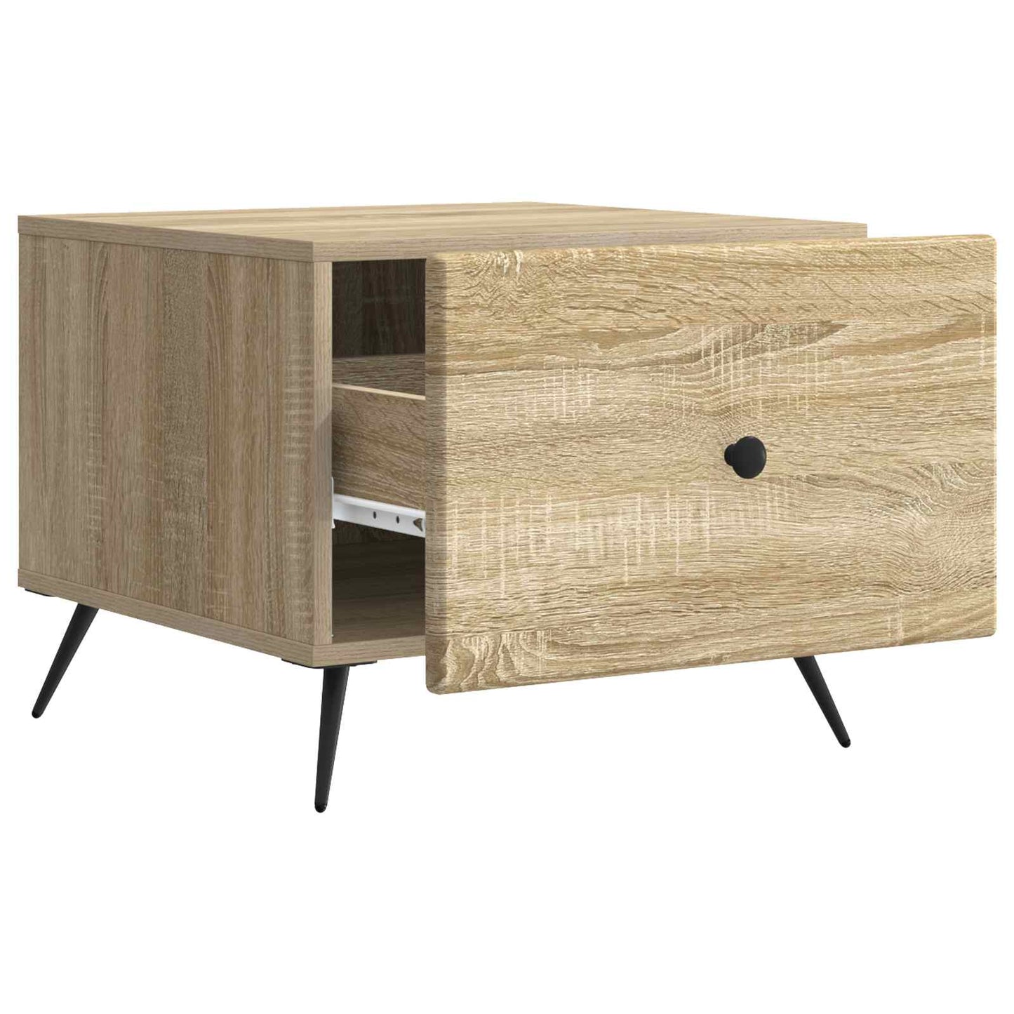 vidaXL Τραπεζάκι σαλονιού με συρτάρι Sonoma Δρυς 49 x 50 x 40 εκ