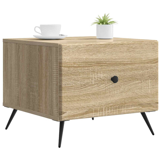 vidaXL Τραπεζάκι σαλονιού με συρτάρι Sonoma Δρυς 49 x 50 x 40 εκ