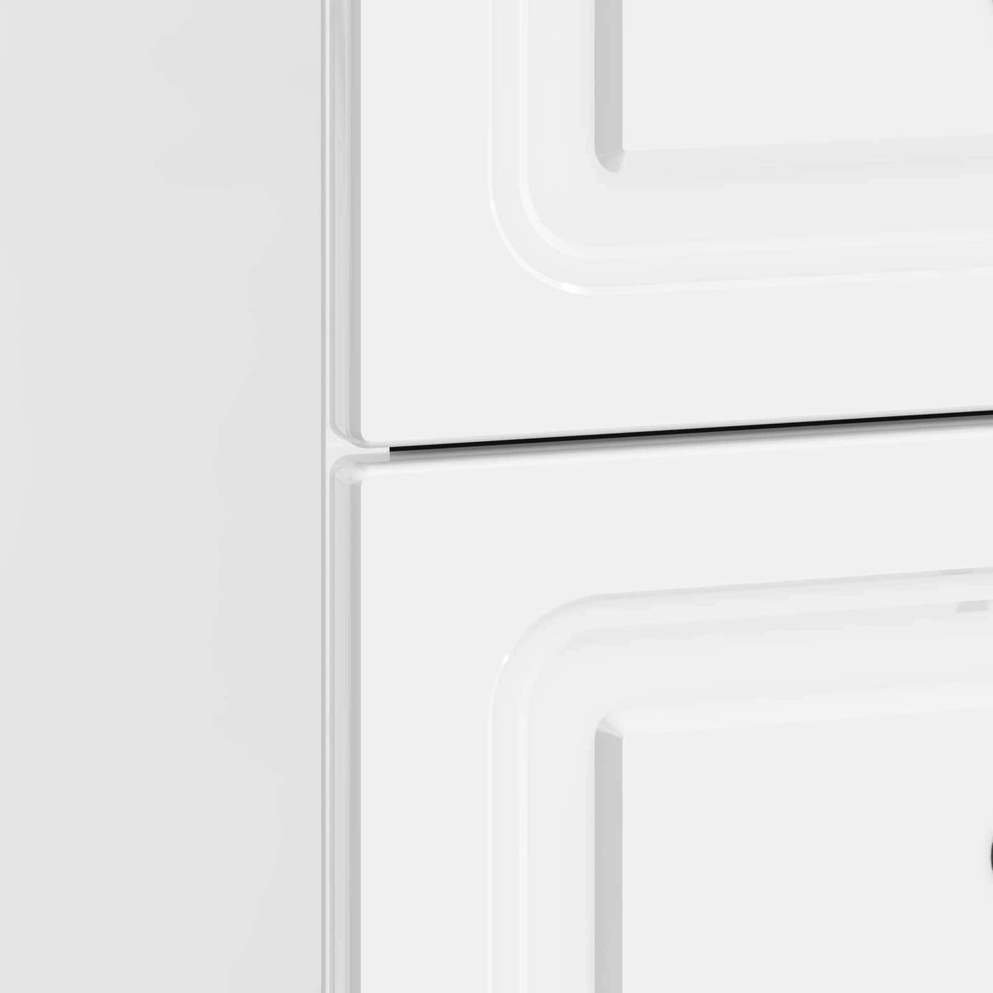 vidaXL Κομοδίνο με συρτάρι Γυαλιστερό Λευκό 43 x 34,5 x 44,5 εκ
