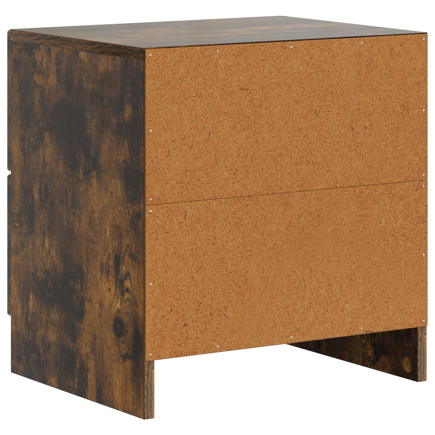vidaXL Κομοδίνο 2 τμχ. Καπνισμένο Ξύλο Δρυός 43 x 34,5 x 44,5 εκ