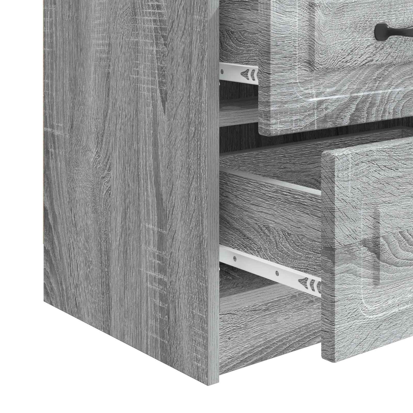 vidaXL Κομοδίνο Γκρι Sonoma 43 x 34,5 x 44,5 εκ Επεξεργασμένο Ξύλο
