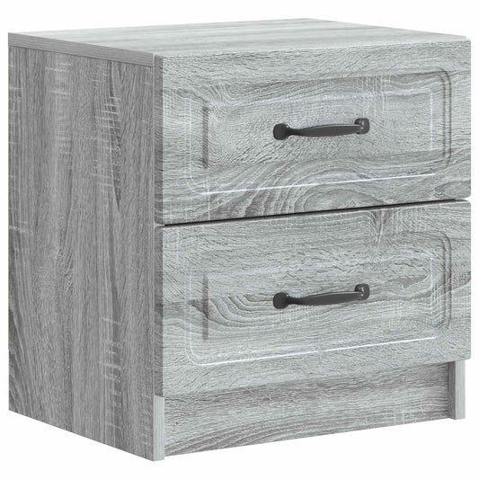 vidaXL Κομοδίνο Γκρι Sonoma 43 x 34,5 x 44,5 εκ Επεξεργασμένο Ξύλο