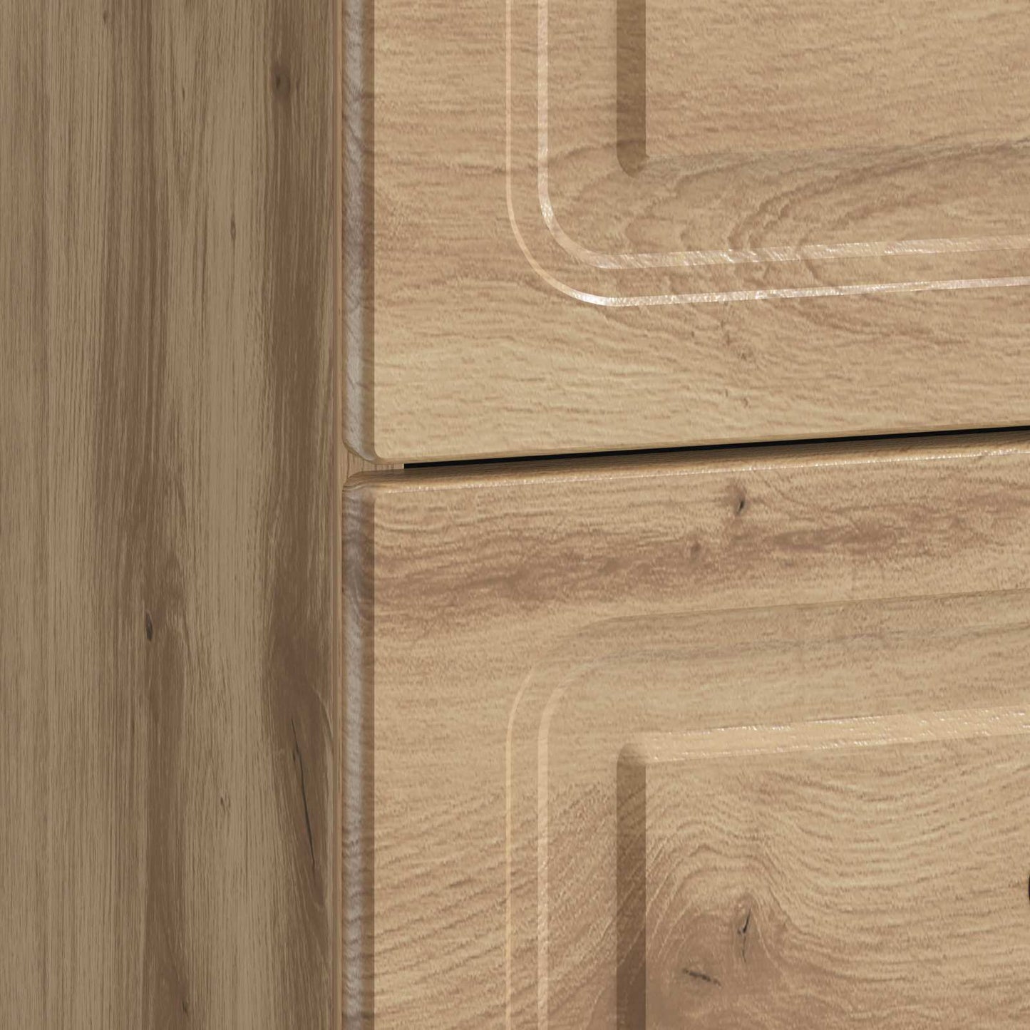 vidaXL Κομοδίνο Artisan Δρυς 43 x 34,5 x 44,5 εκ Επεξεργασμένο Ξύλο