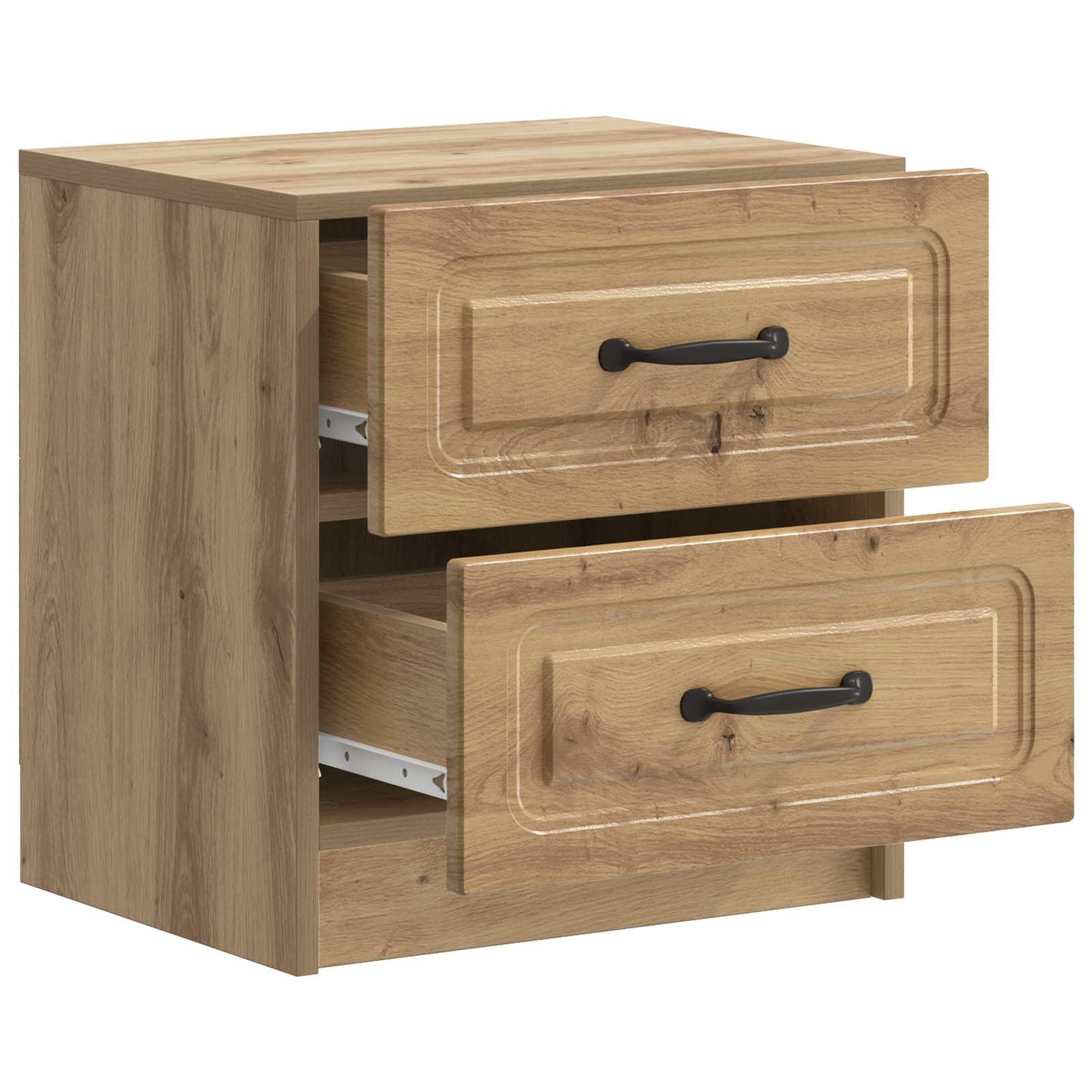vidaXL Κομοδίνο Artisan Δρυς 43 x 34,5 x 44,5 εκ Επεξεργασμένο Ξύλο