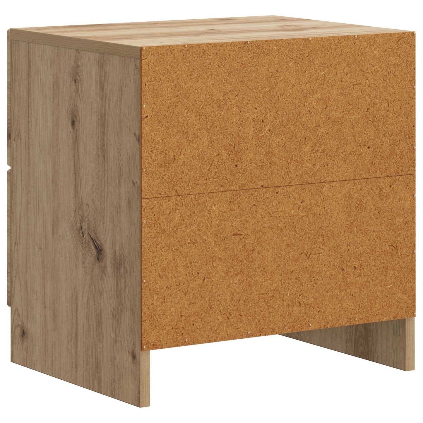 vidaXL Κομοδίνο Artisan Δρυς 43 x 34,5 x 44,5 εκ Επεξεργασμένο Ξύλο