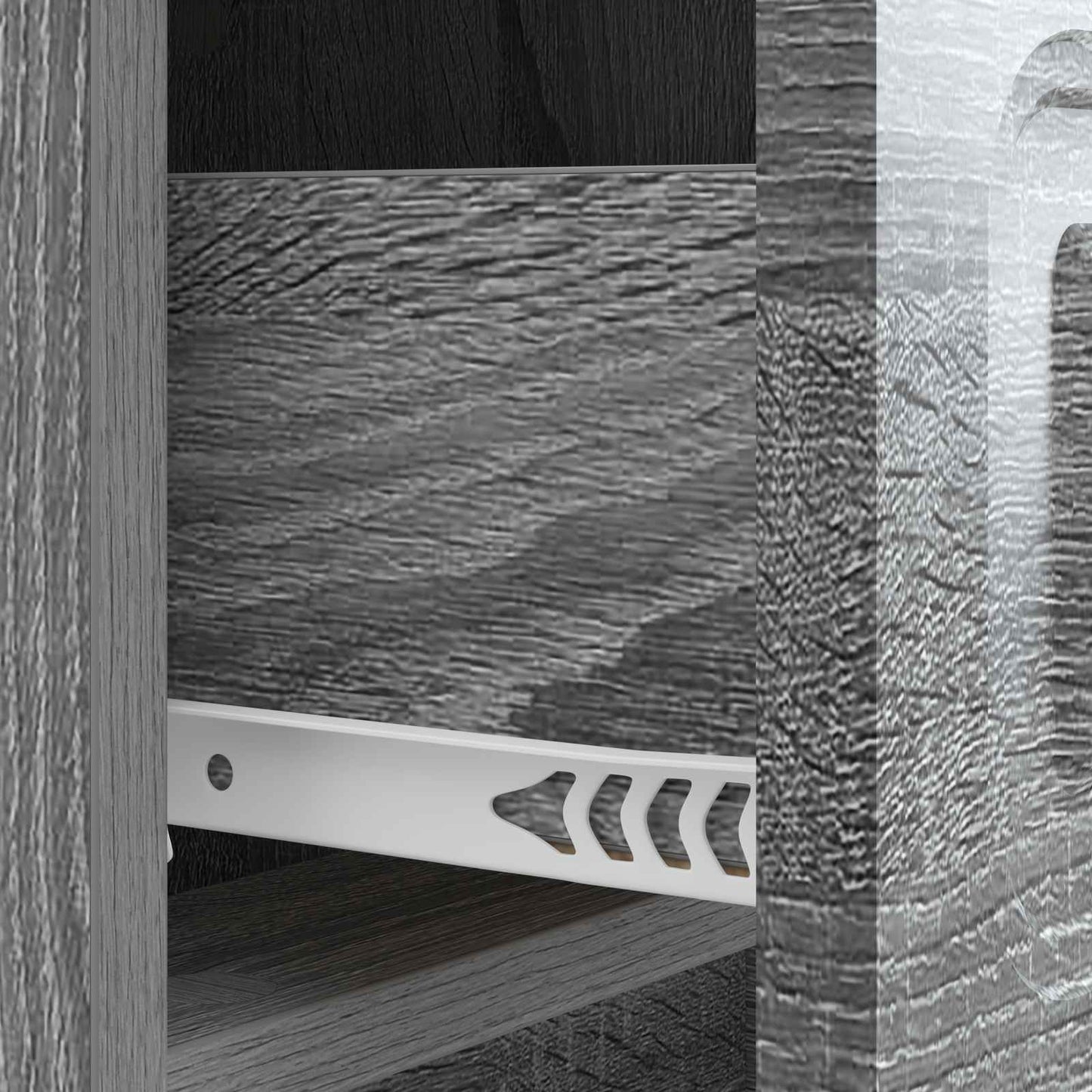 vidaXL Κομοδίνο Γκρι Sonoma 43 x 41 x 63,5 εκ. Επεξεργασμένο Ξύλο