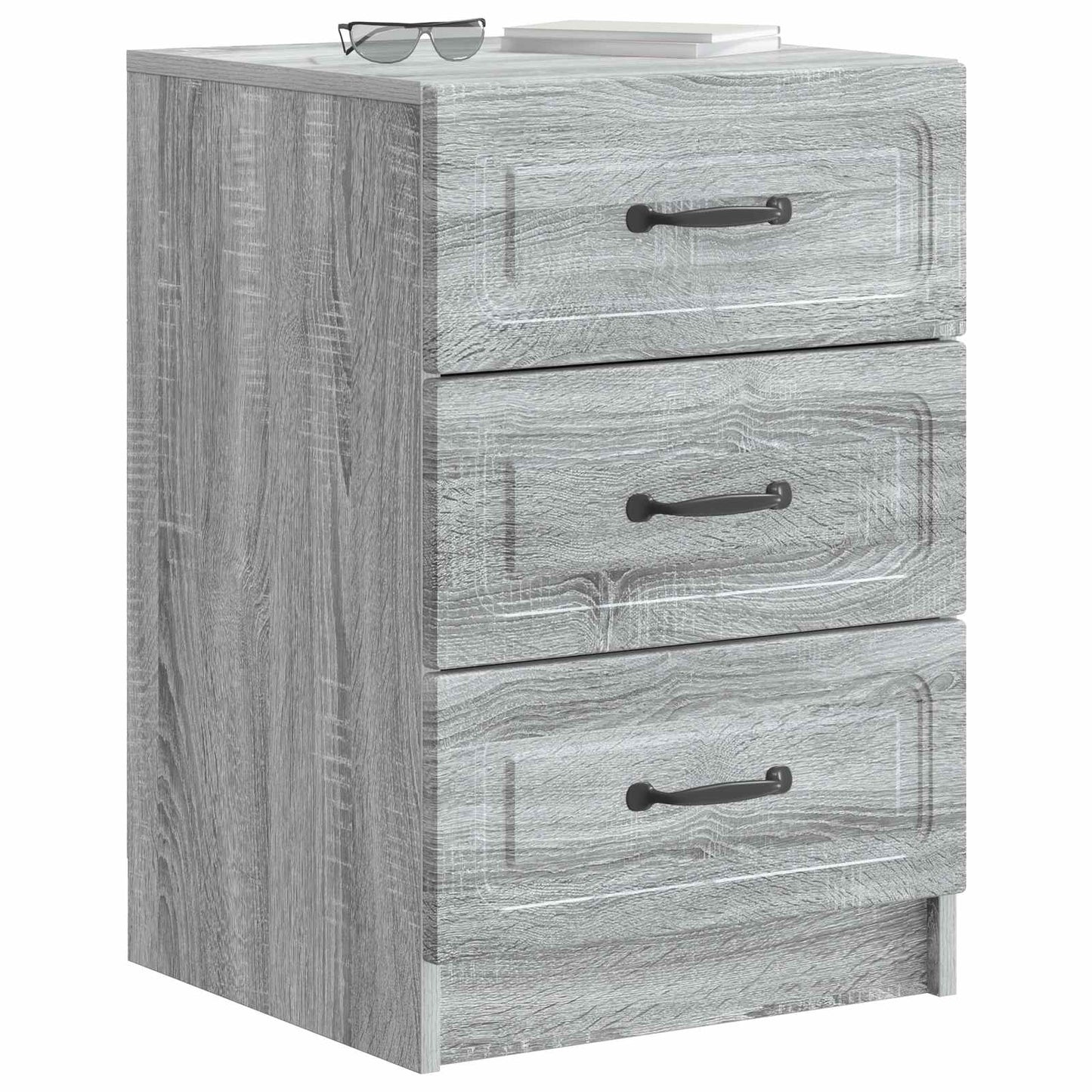 vidaXL Κομοδίνο Γκρι Sonoma 43 x 41 x 63,5 εκ. Επεξεργασμένο Ξύλο