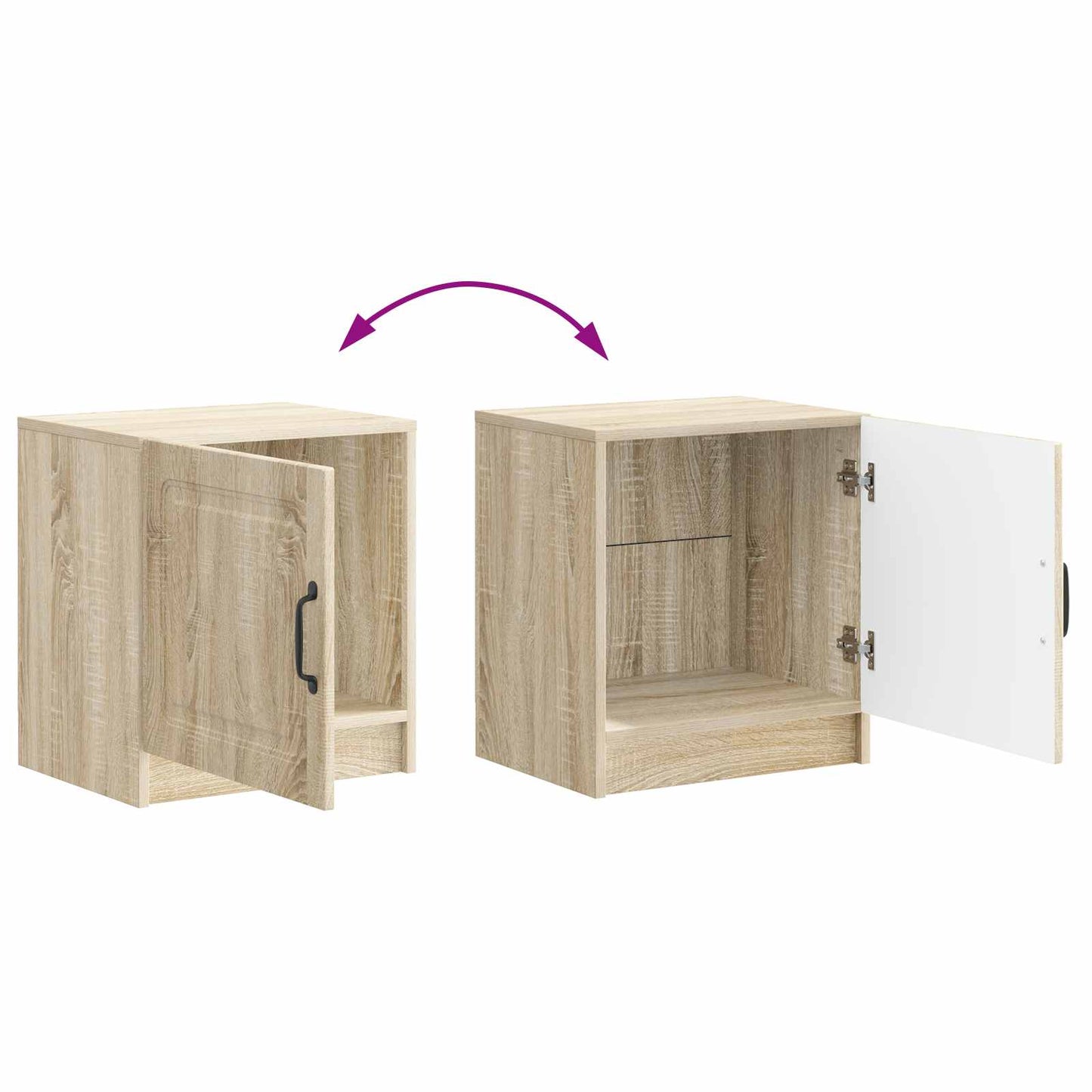 vidaXL Κομοδίνο Sonoma Δρυς 43 x 34,5 x 47 εκ. Επεξεργασμένο Ξύλο
