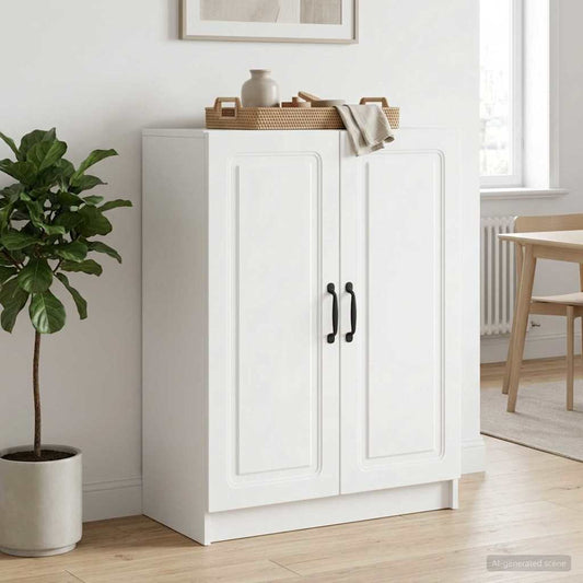 vidaXL Πλαϊνό γραφείο Λευκό 66 x 34,5 x 87 εκ. Επεξεργασμένο Ξύλο