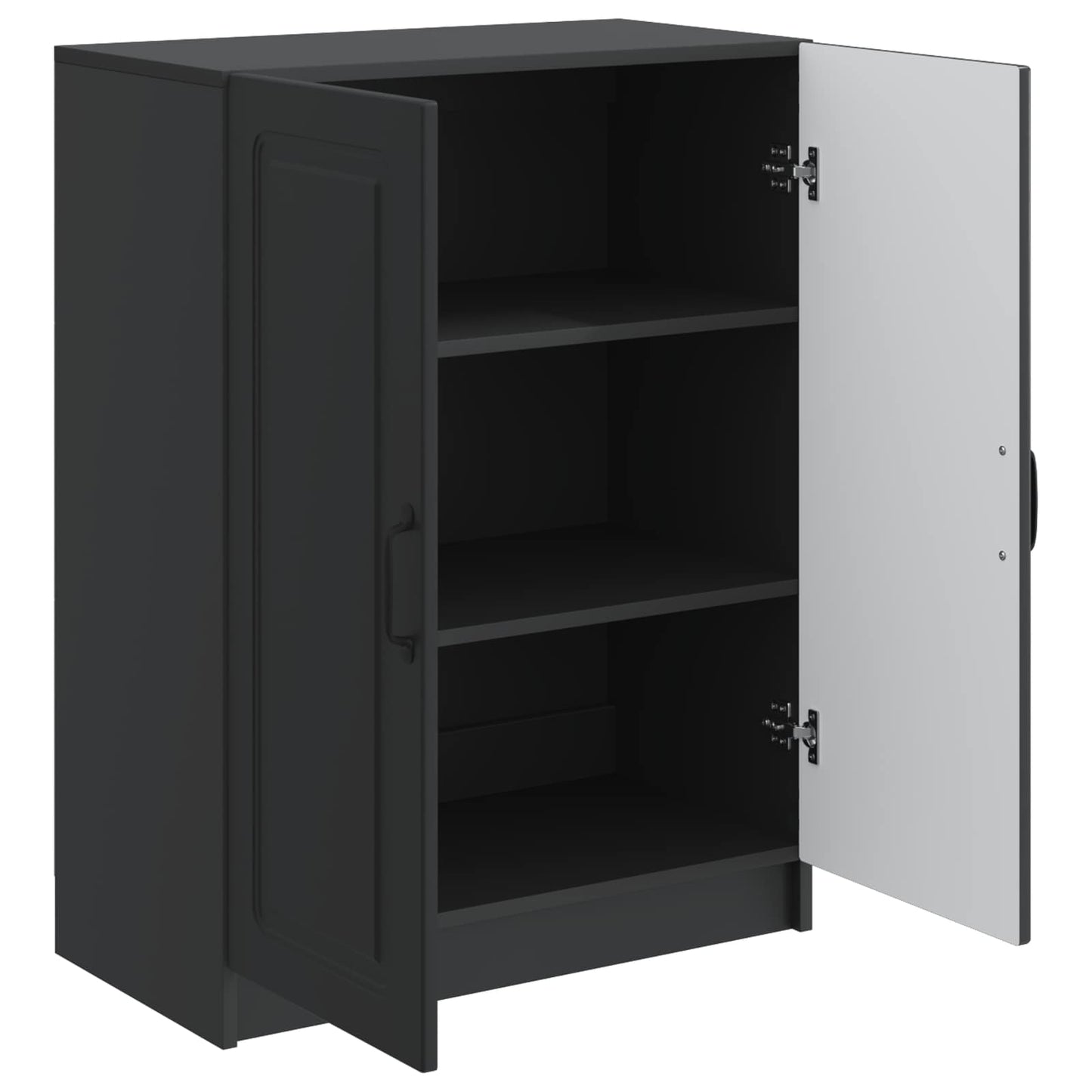 vidaXL Πλαϊνό γραφείο Μαύρο 66 x 34,5 x 87 εκ. Επεξεργασμένο Ξύλο