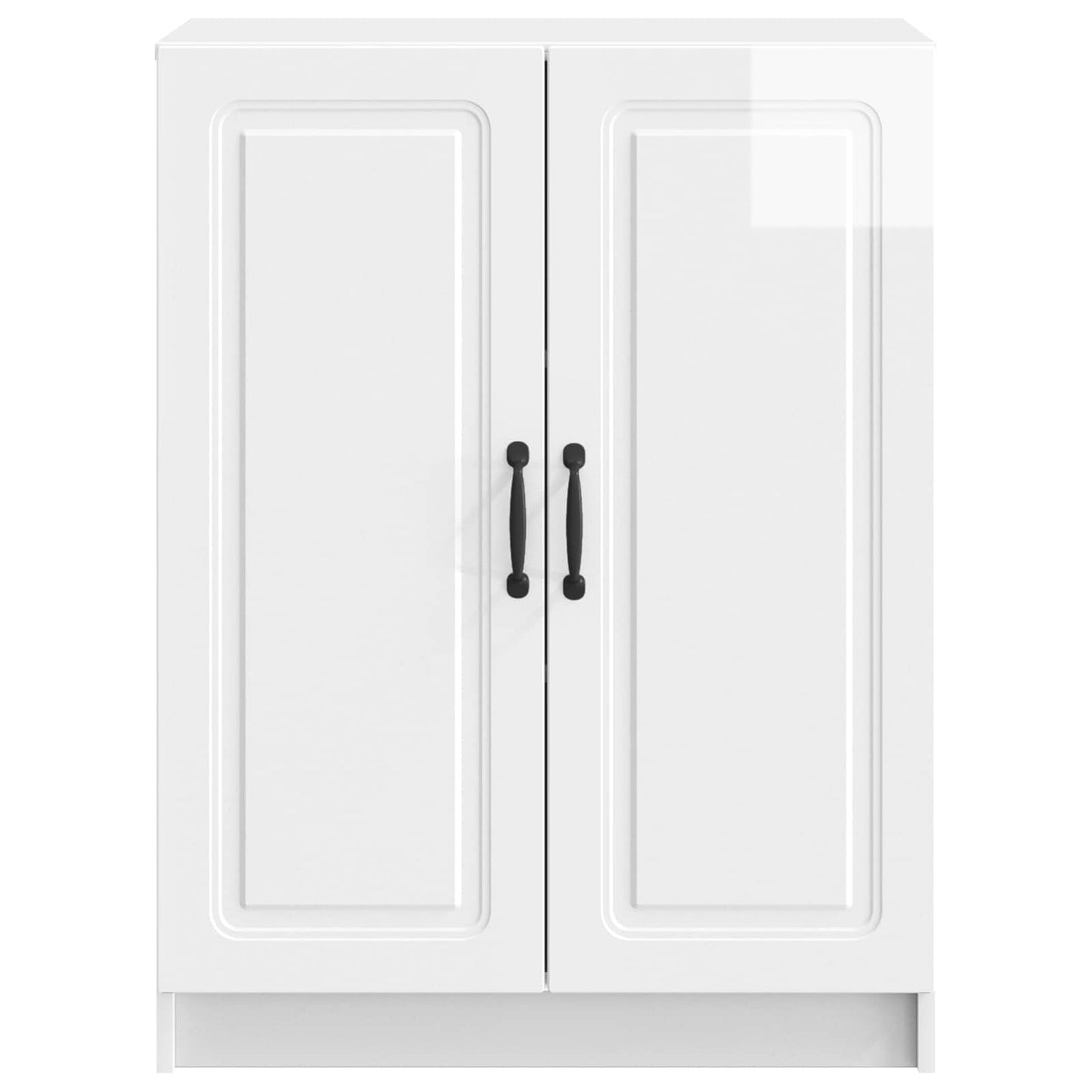 vidaXL Πλαϊνό γραφείο Γυαλιστερό Λευκό 66 x 34,5 x 87 εκ.