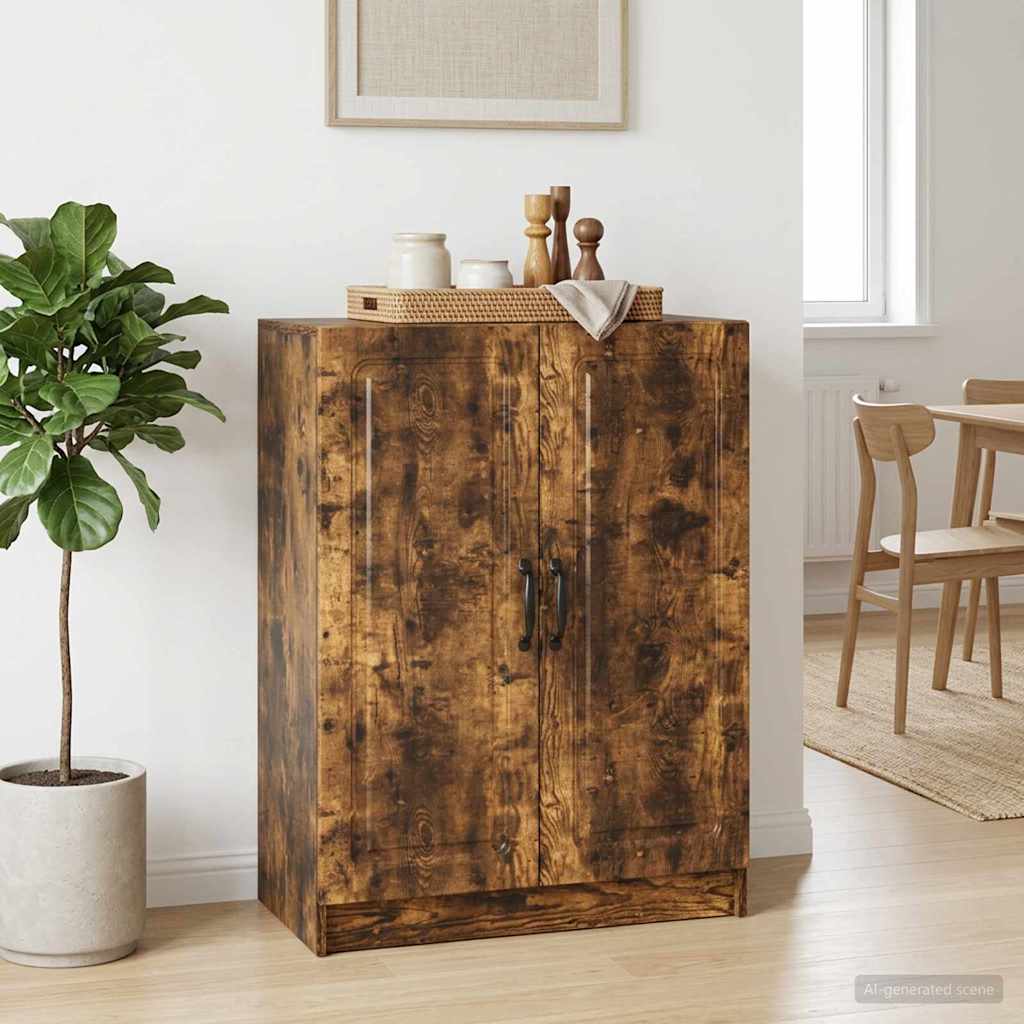 vidaXL Πλαϊνό γραφείο Καπνισμένο Ξύλο Δρυός 66 x 34,5 x 87 εκ.