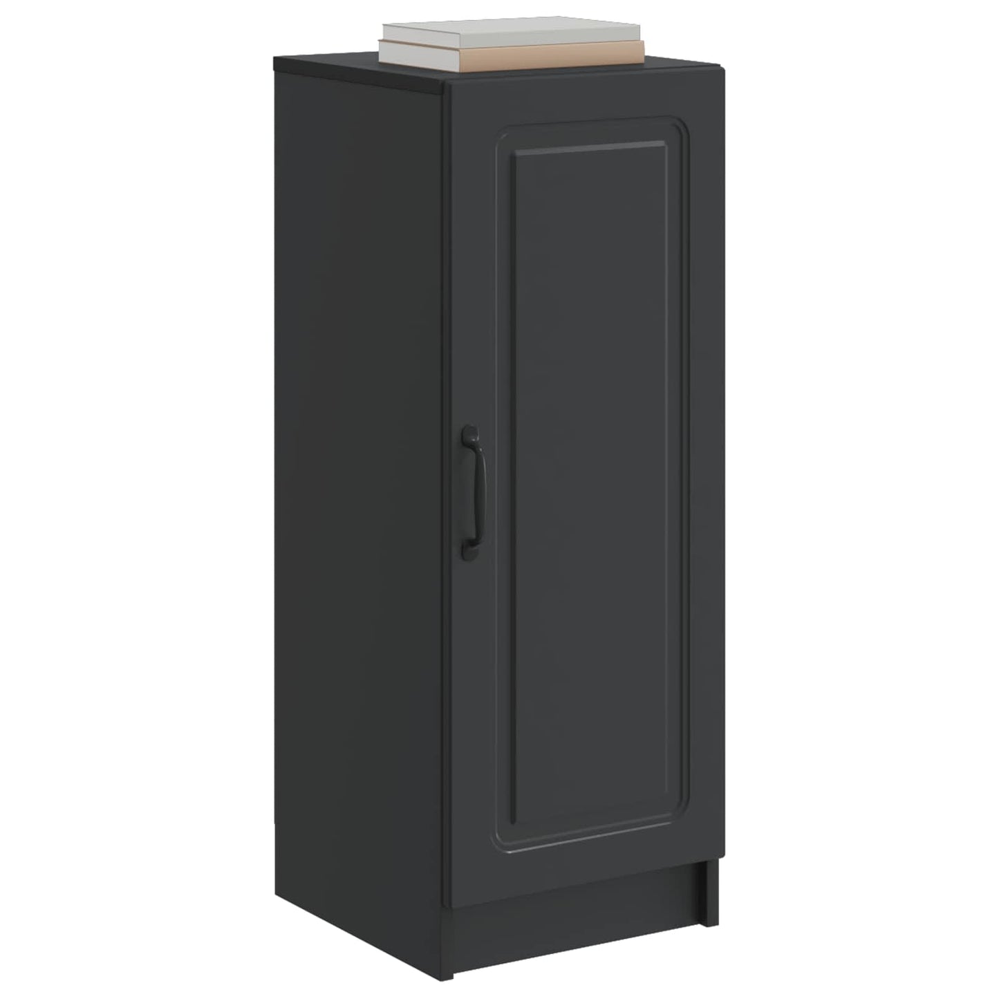vidaXL Πλαϊνό γραφείο Μαύρο 33 x 34,5 x 87 εκ. Επεξεργασμένο Ξύλο