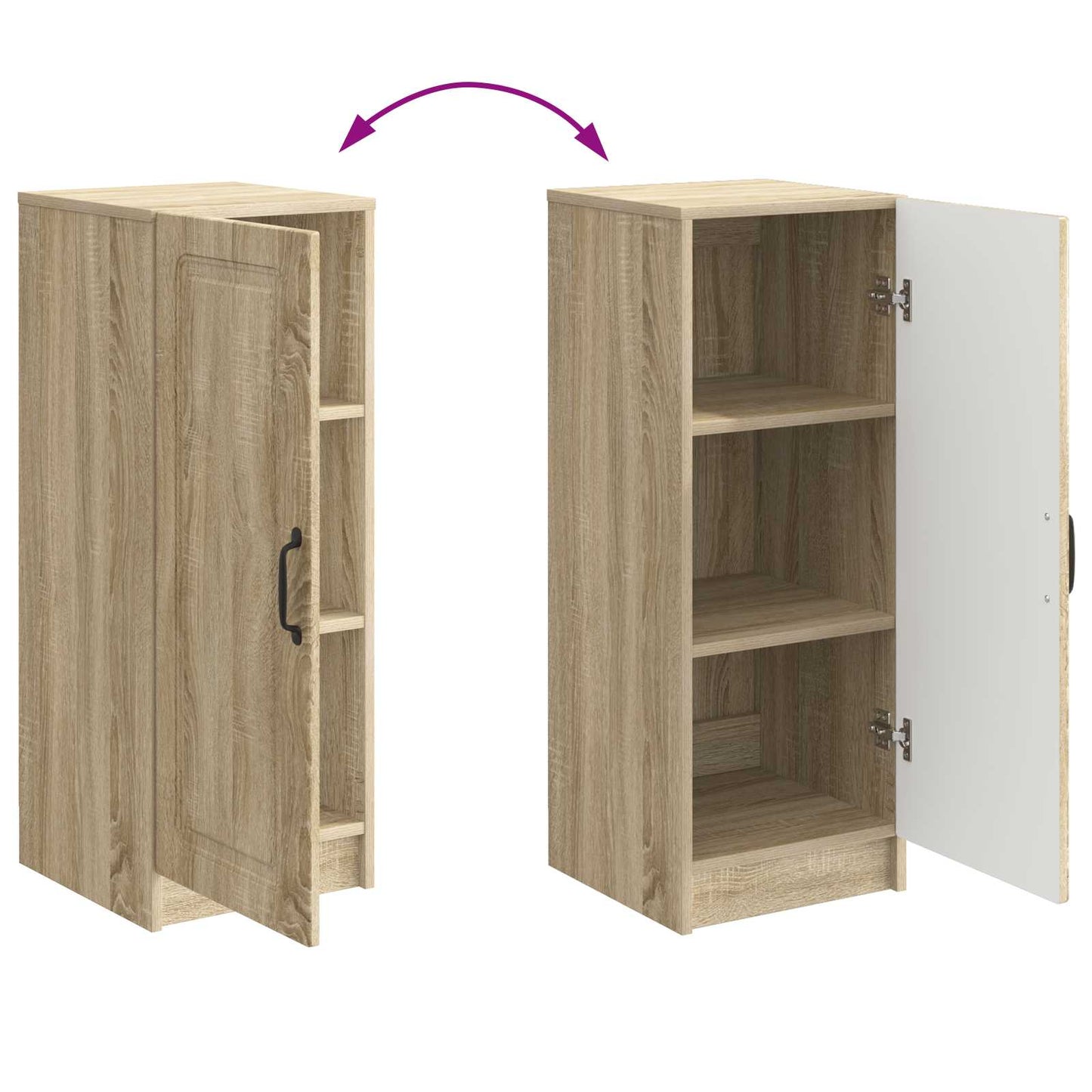 vidaXL Πλαϊνό γραφείο Sonoma Δρυς 33 x 34,5 x 87 εκ.