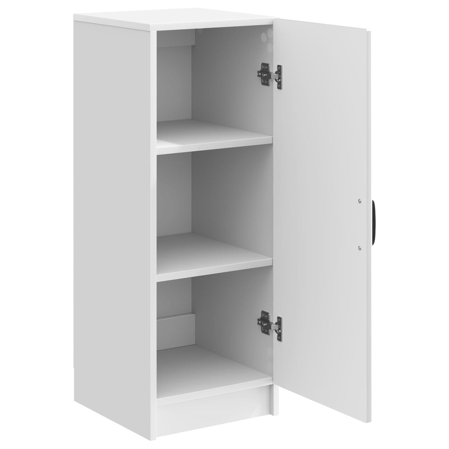 vidaXL Πλαϊνό γραφείο Γυαλιστερό Λευκό 33 x 34,5 x 87 εκ.