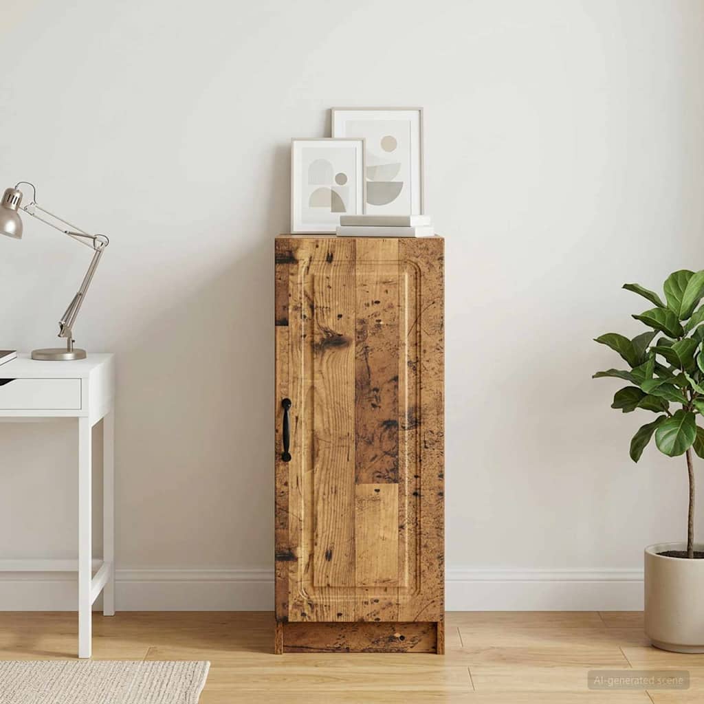 vidaXL Πλαϊνό γραφείο Παλαιωμένο ξύλο 33 x 34,5 x 87 εκ.