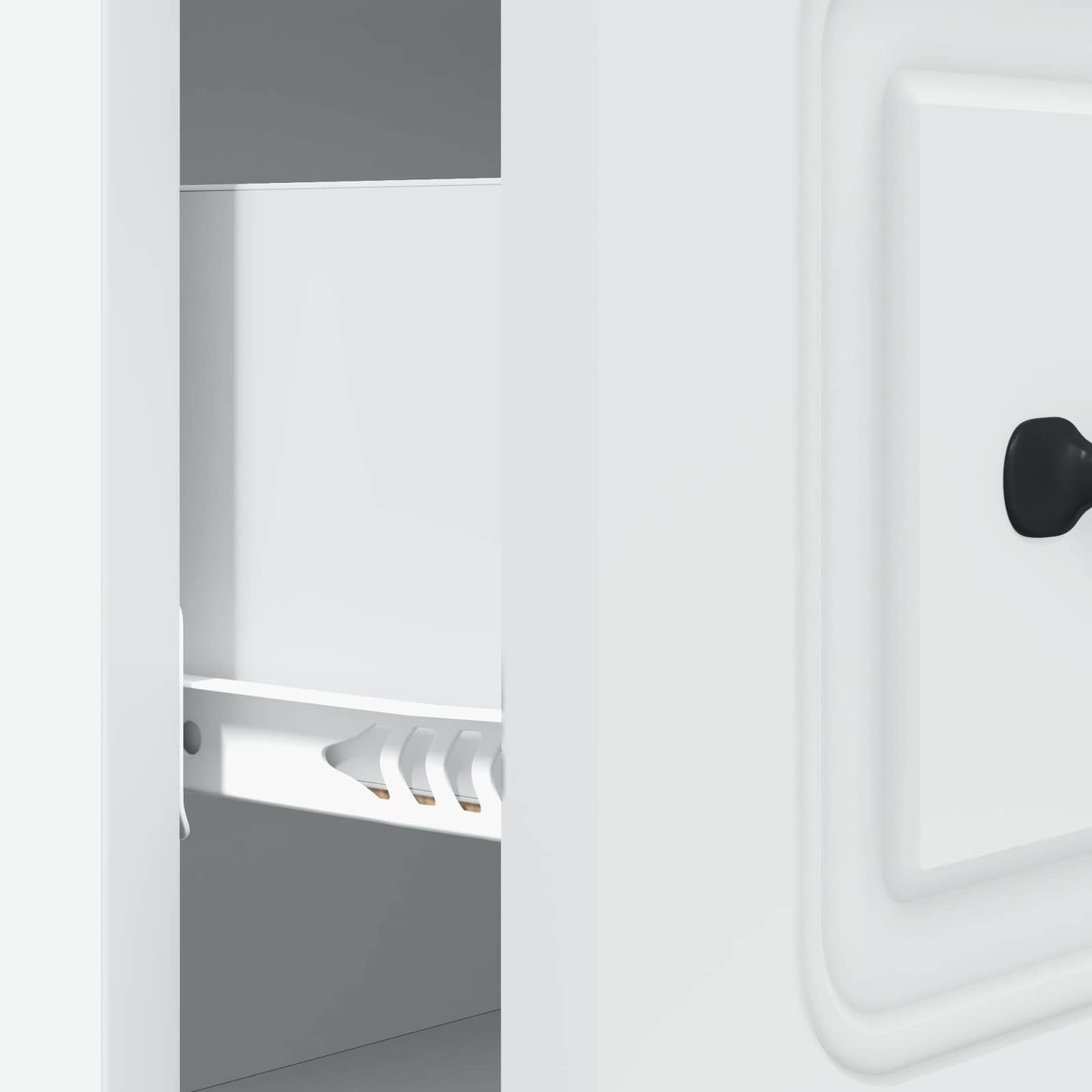 vidaXL Ντουλάπι με Συρτάρια Λευκό 66 x 34,5 x 87 εκ.