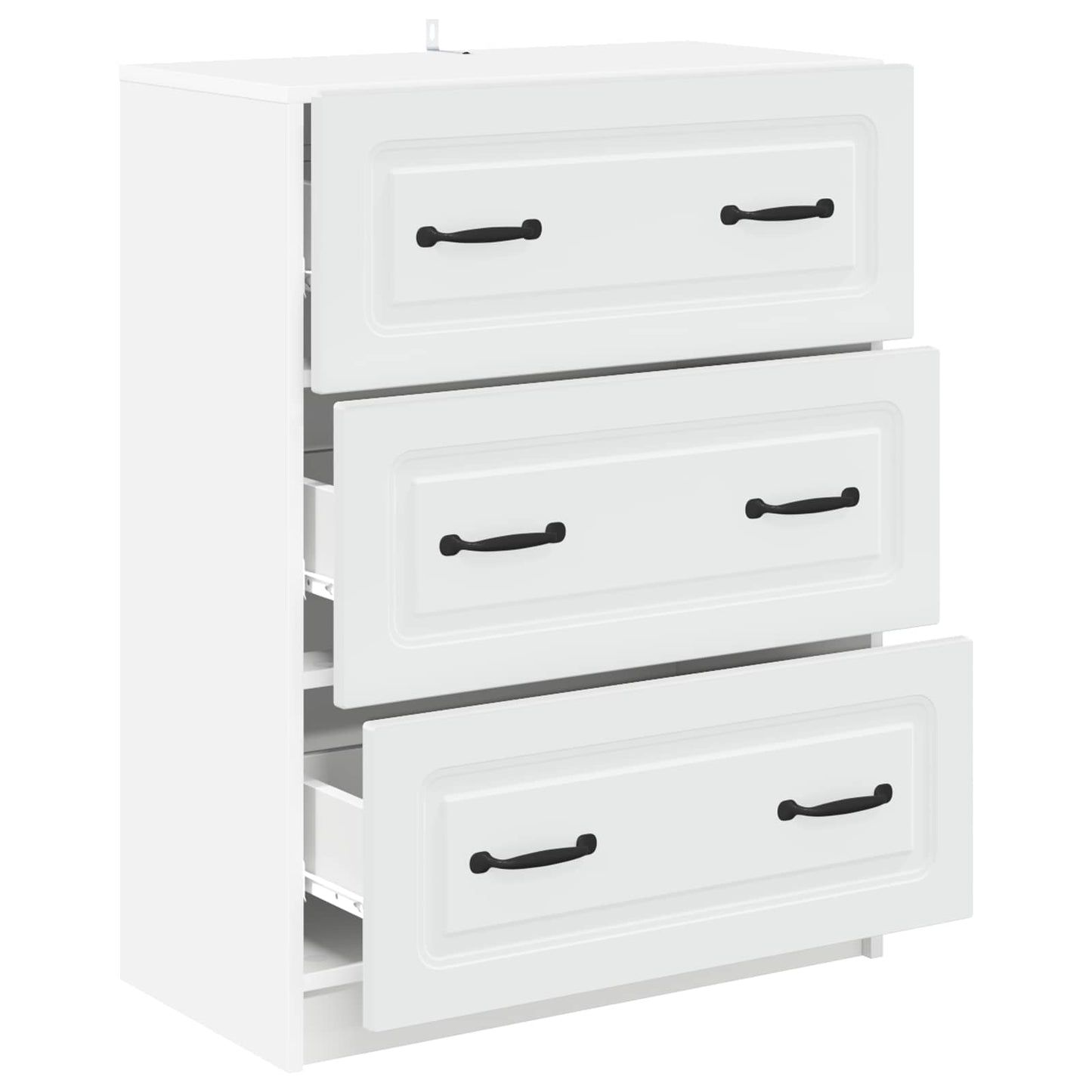 vidaXL Ντουλάπι με Συρτάρια Λευκό 66 x 34,5 x 87 εκ.