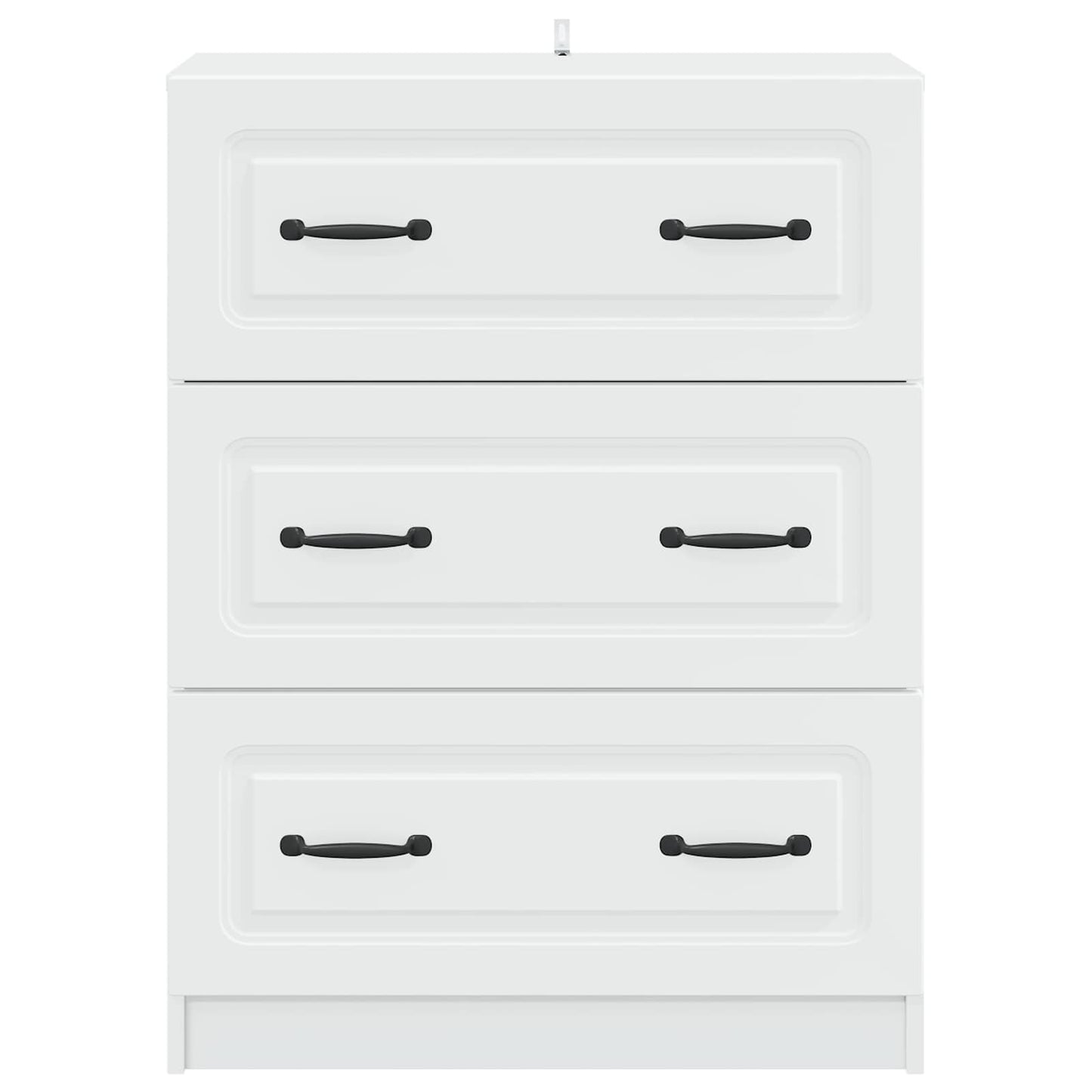 vidaXL Ντουλάπι με Συρτάρια Λευκό 66 x 34,5 x 87 εκ.