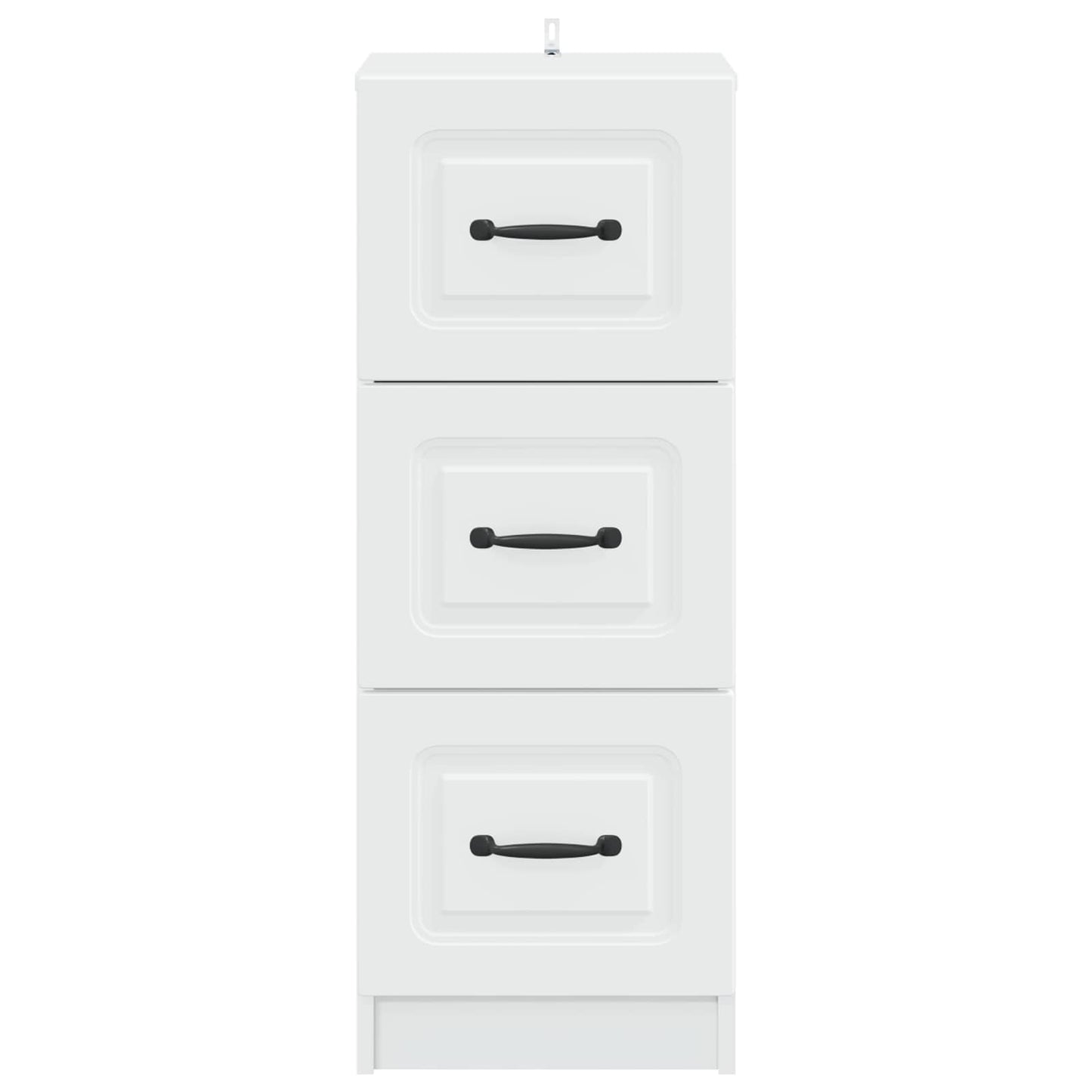 vidaXL Ντουλάπι με Συρτάρια Λευκό 33 x 34,5 x 87 εκ.