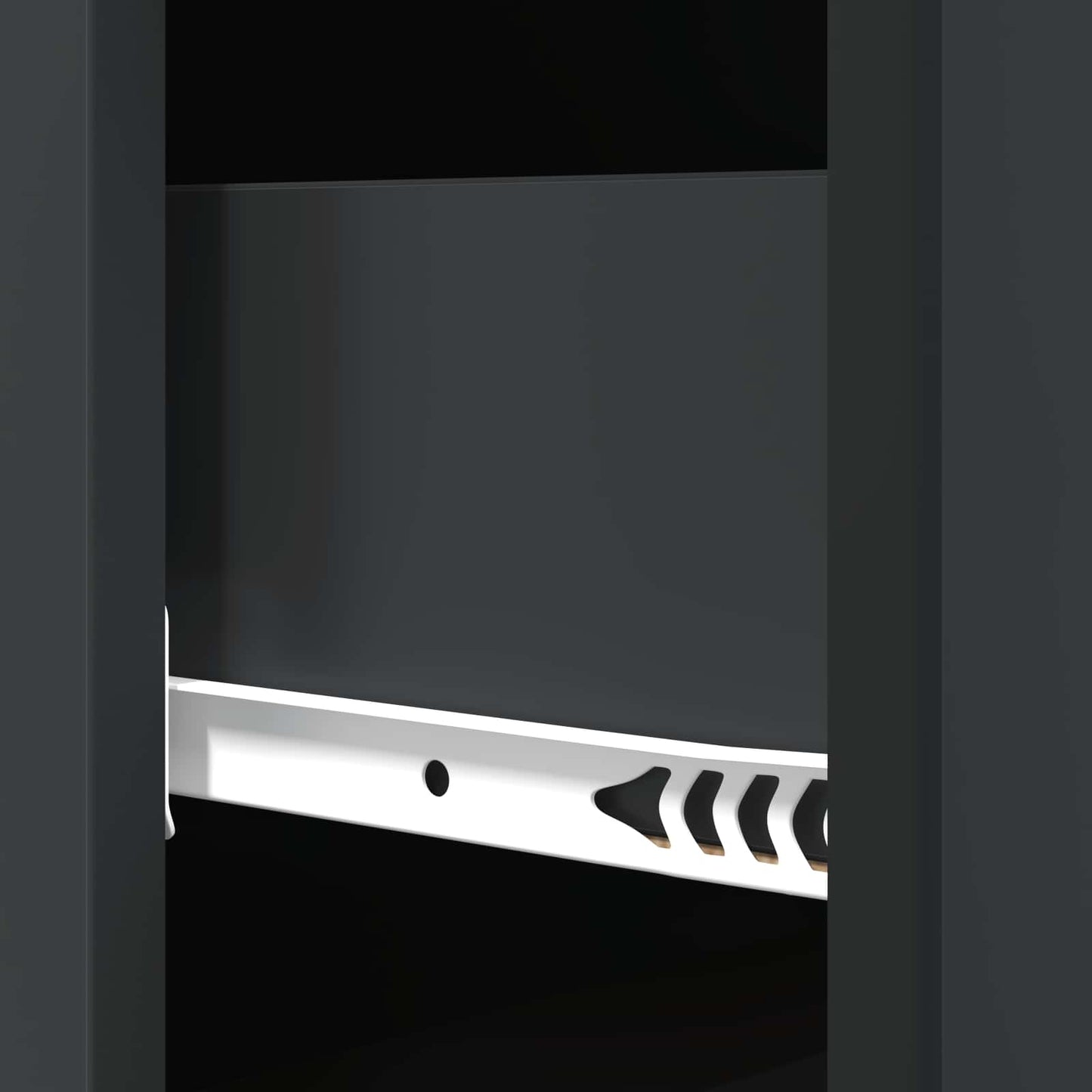 vidaXL Ντουλάπι με Συρτάρια Μαύρο 33 x 34,5 x 87 εκ.
