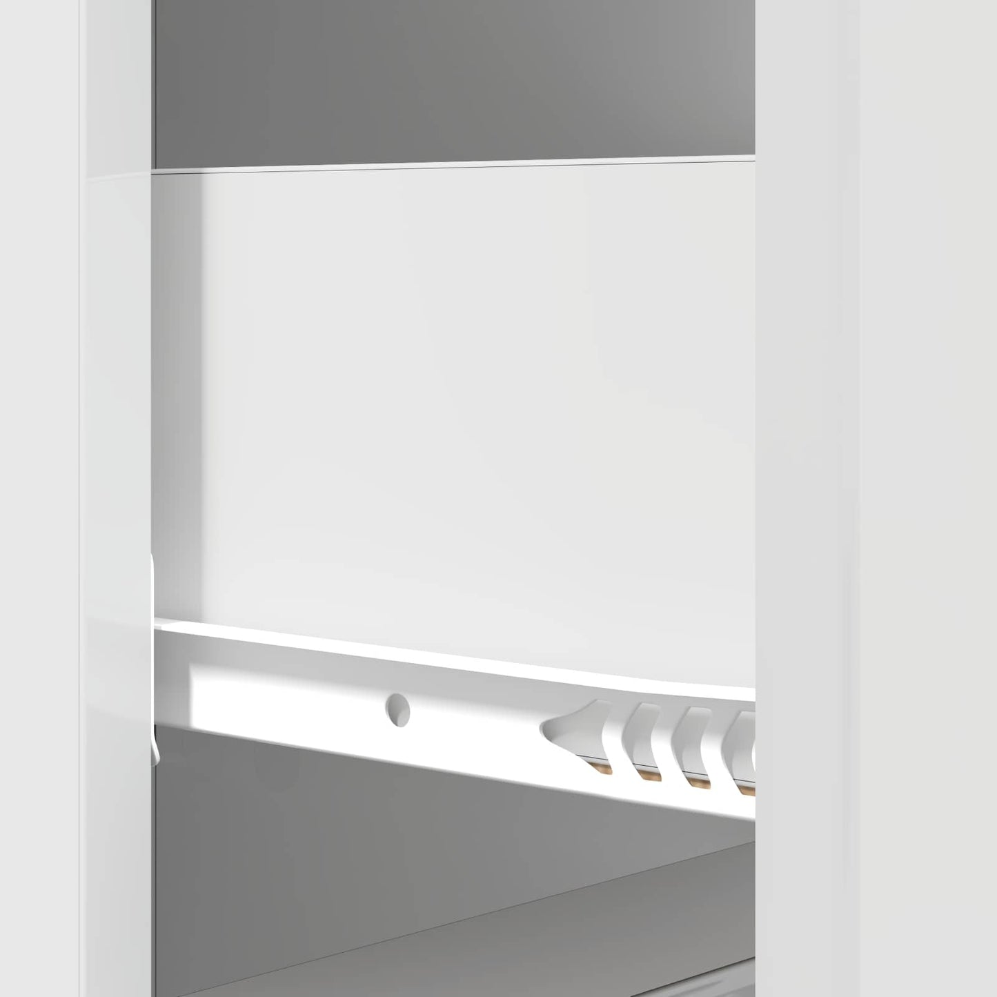 vidaXL Ντουλάπι με Συρτάρια Γυαλιστερό Λευκό 33 x 34,5 x 87 εκ.