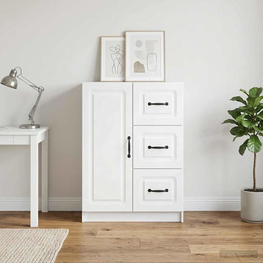 vidaXL Πλαϊνό γραφείο Λευκό 66 x 34,5 x 87 εκ. Επεξεργασμένο Ξύλο