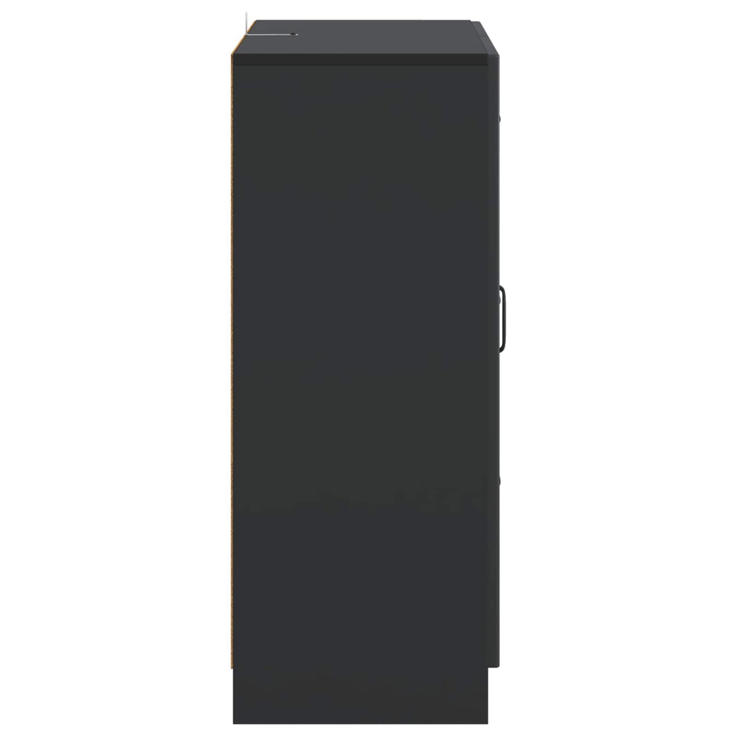 vidaXL Πλαϊνό γραφείο Μαύρο 66 x 34,5 x 87 εκ. Επεξεργασμένο Ξύλο