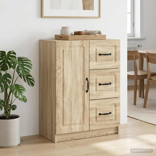 vidaXL Πλαϊνό γραφείο με συρτάρι Sonoma Δρυς 66 x 34,5 x 87 εκ.