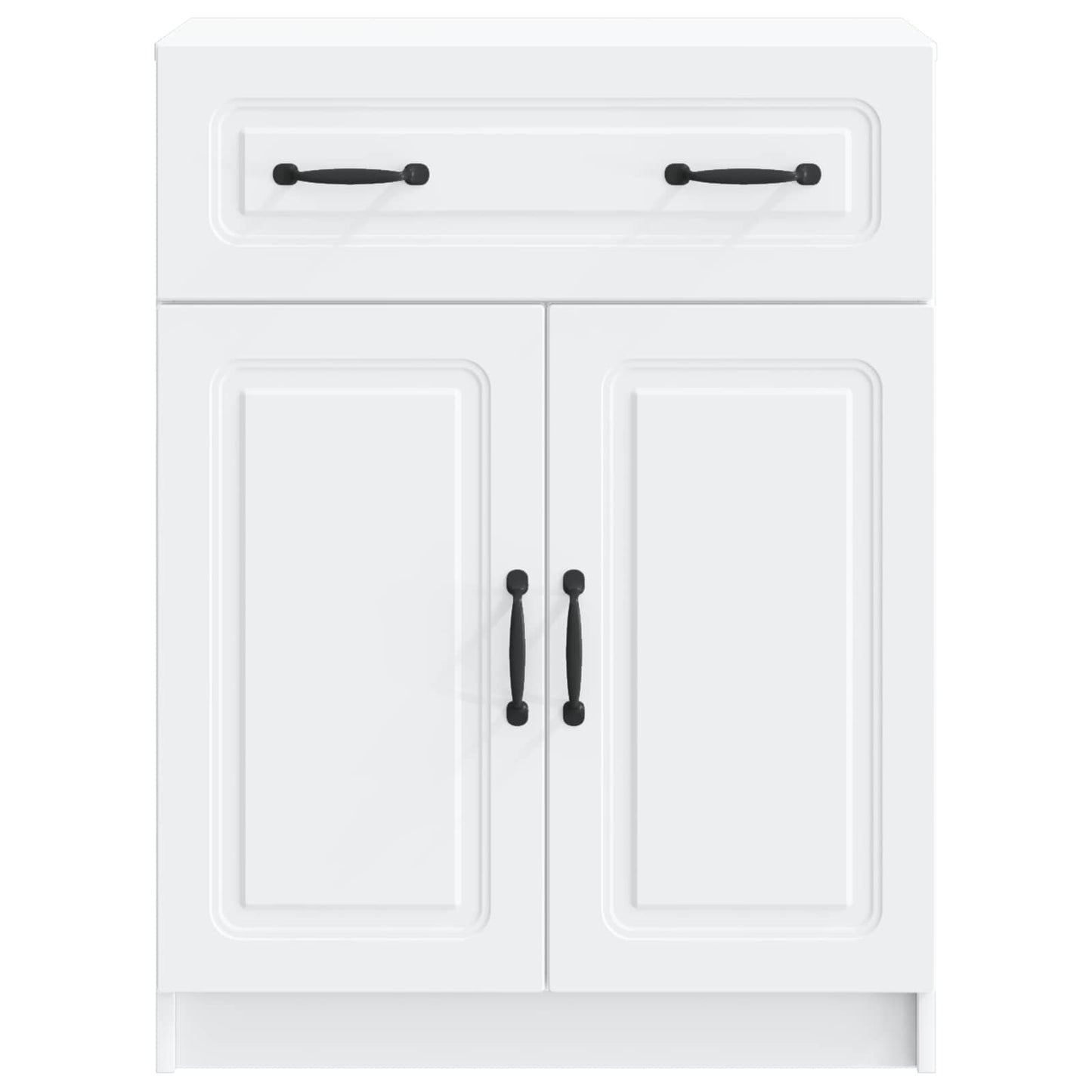 vidaXL Πλαϊνό γραφείο Λευκό 66 x 34,5 x 87 εκ. Επεξεργασμένο Ξύλο