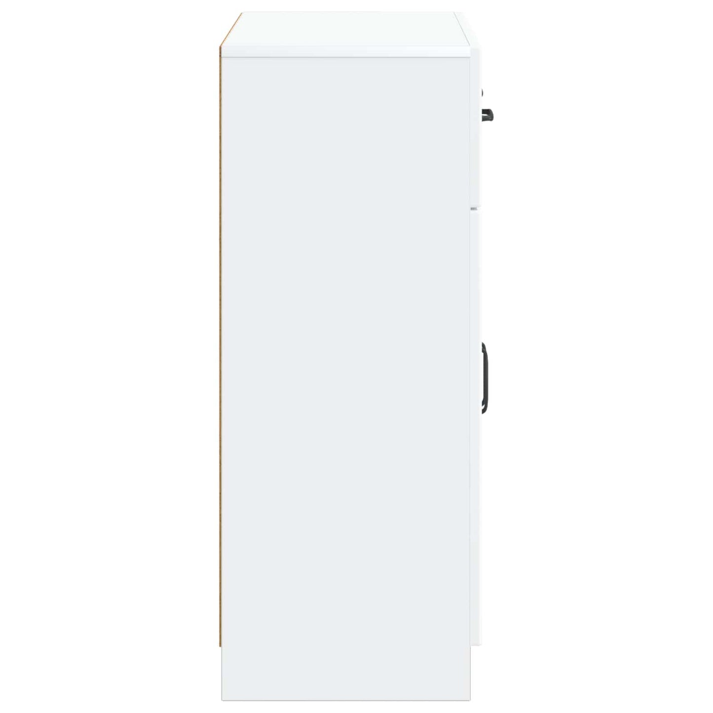 vidaXL Πλαϊνό γραφείο Λευκό 66 x 34,5 x 87 εκ. Επεξεργασμένο Ξύλο