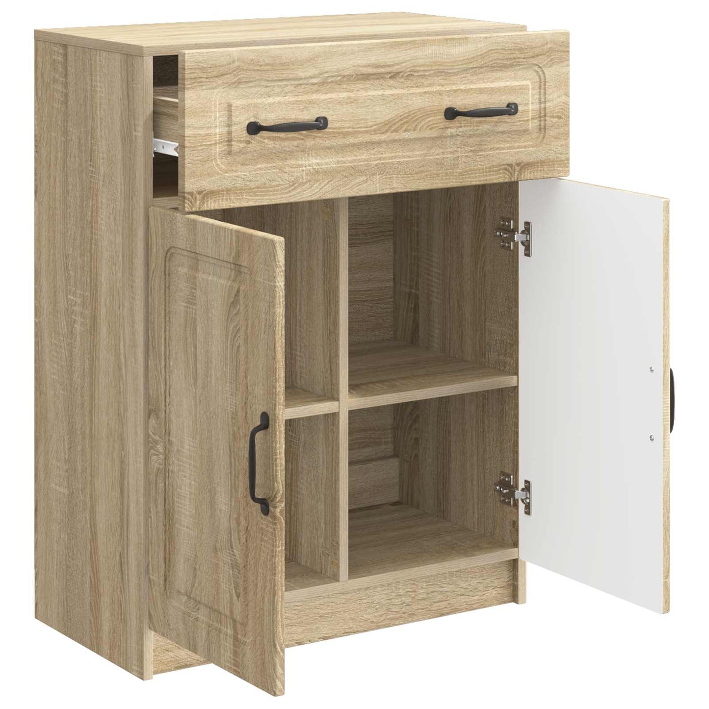 vidaXL Πλαϊνό γραφείο με συρτάρι Sonoma Δρυς 66 x 34,5 x 87 εκ.