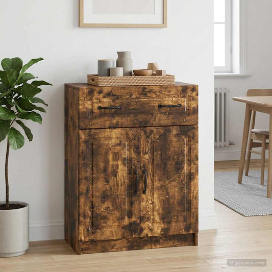 vidaXL Πλαϊνό γραφείο Καπνισμένο Ξύλο Δρυός 66 x 34,5 x 87 εκ.
