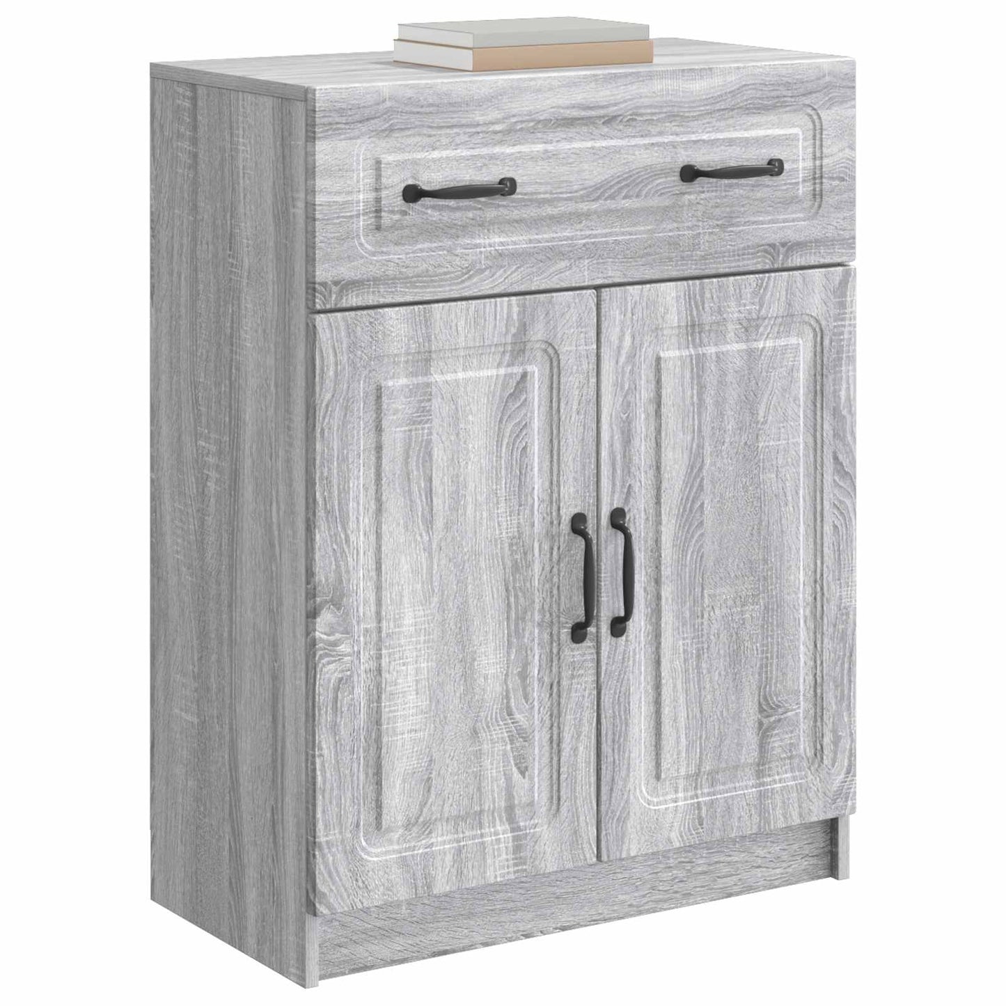 vidaXL Πλαϊνό γραφείο με συρτάρι Γκρι Sonoma 66 x 34,5 x 87 εκ.