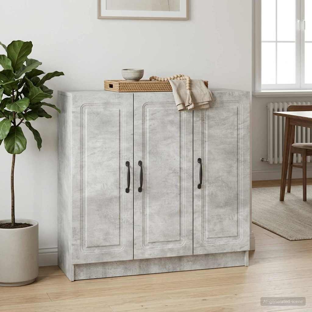 vidaXL Πλαϊνό γραφείο Γκρι Σκυροδέματος 89 x 34,5 x 77 εκ.