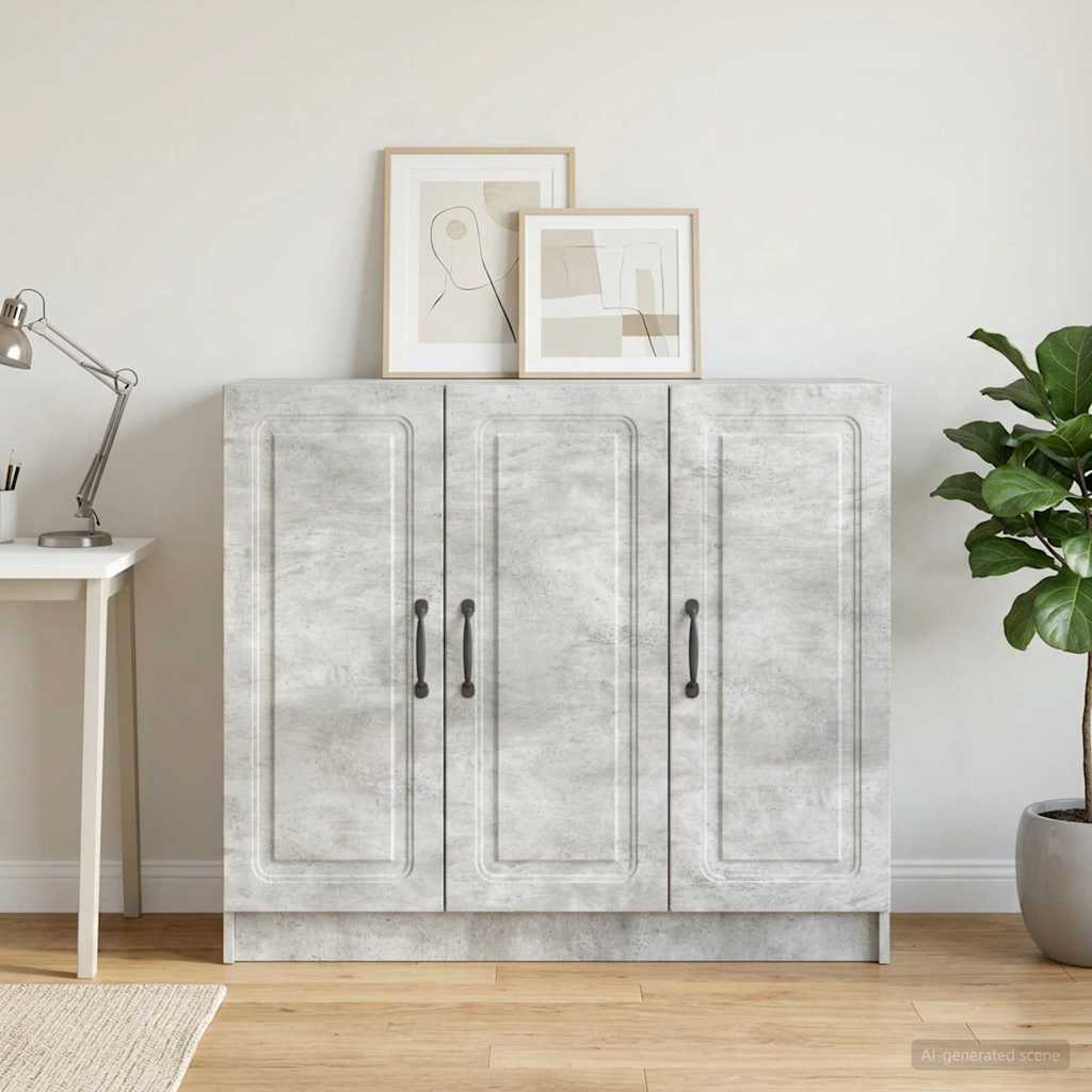 vidaXL Πλαϊνό γραφείο Γκρι Σκυροδέματος 89 x 34,5 x 77 εκ.