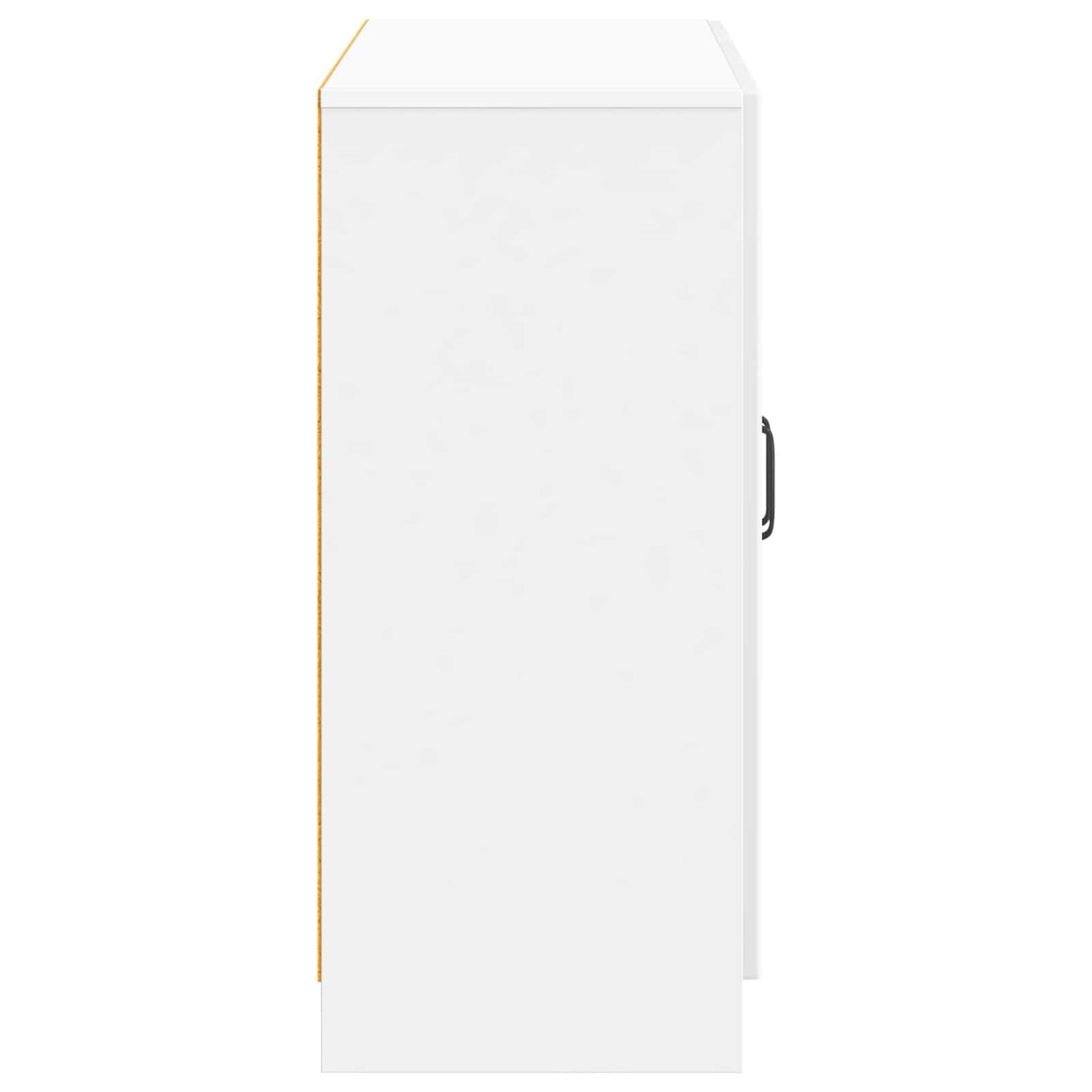 vidaXL Πλαϊνό γραφείο Γυαλιστερό Λευκό 89 x 34,5 x 77 εκ.