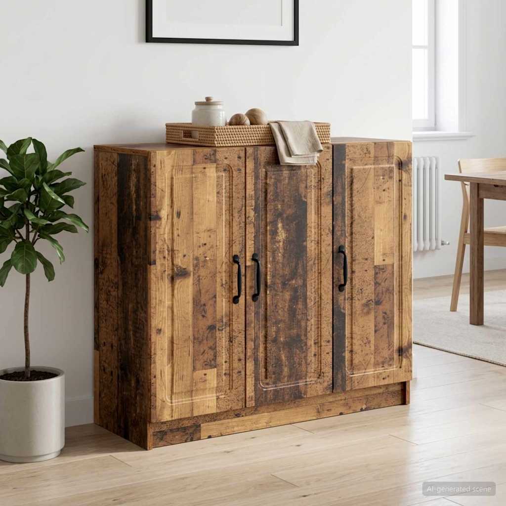 vidaXL Πλαϊνό γραφείο Παλαιωμένο ξύλο 89 x 34,5 x 77 εκ.