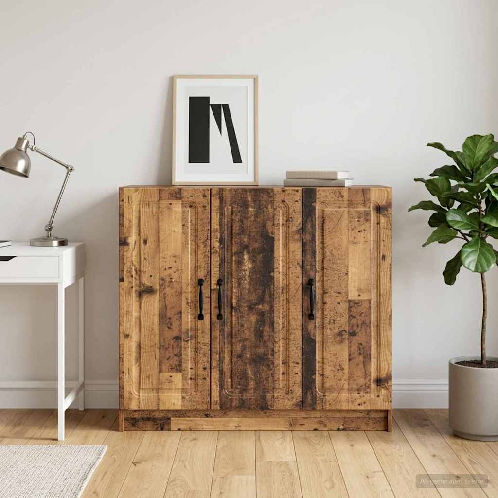 vidaXL Πλαϊνό γραφείο Παλαιωμένο ξύλο 89 x 34,5 x 77 εκ.